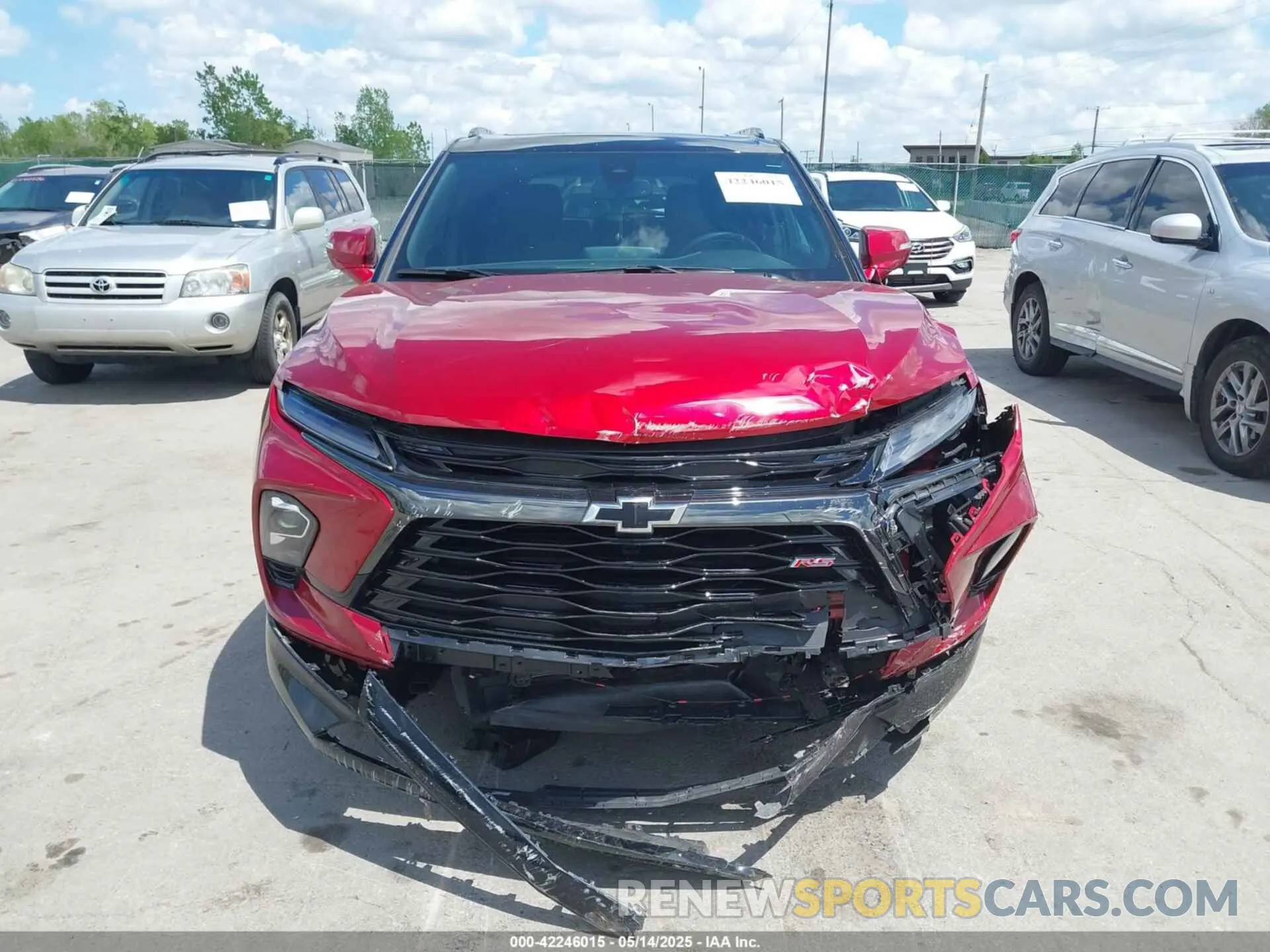 12 Photograph of a damaged car 3GNKBERS9PS184482 CHEVROLET BLAZER 2023