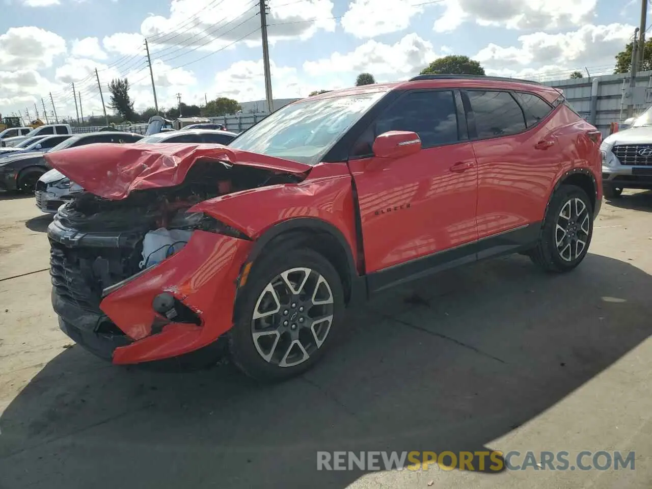 1 Photograph of a damaged car 3GNKBERS9PS221269 CHEVROLET BLAZER 2023