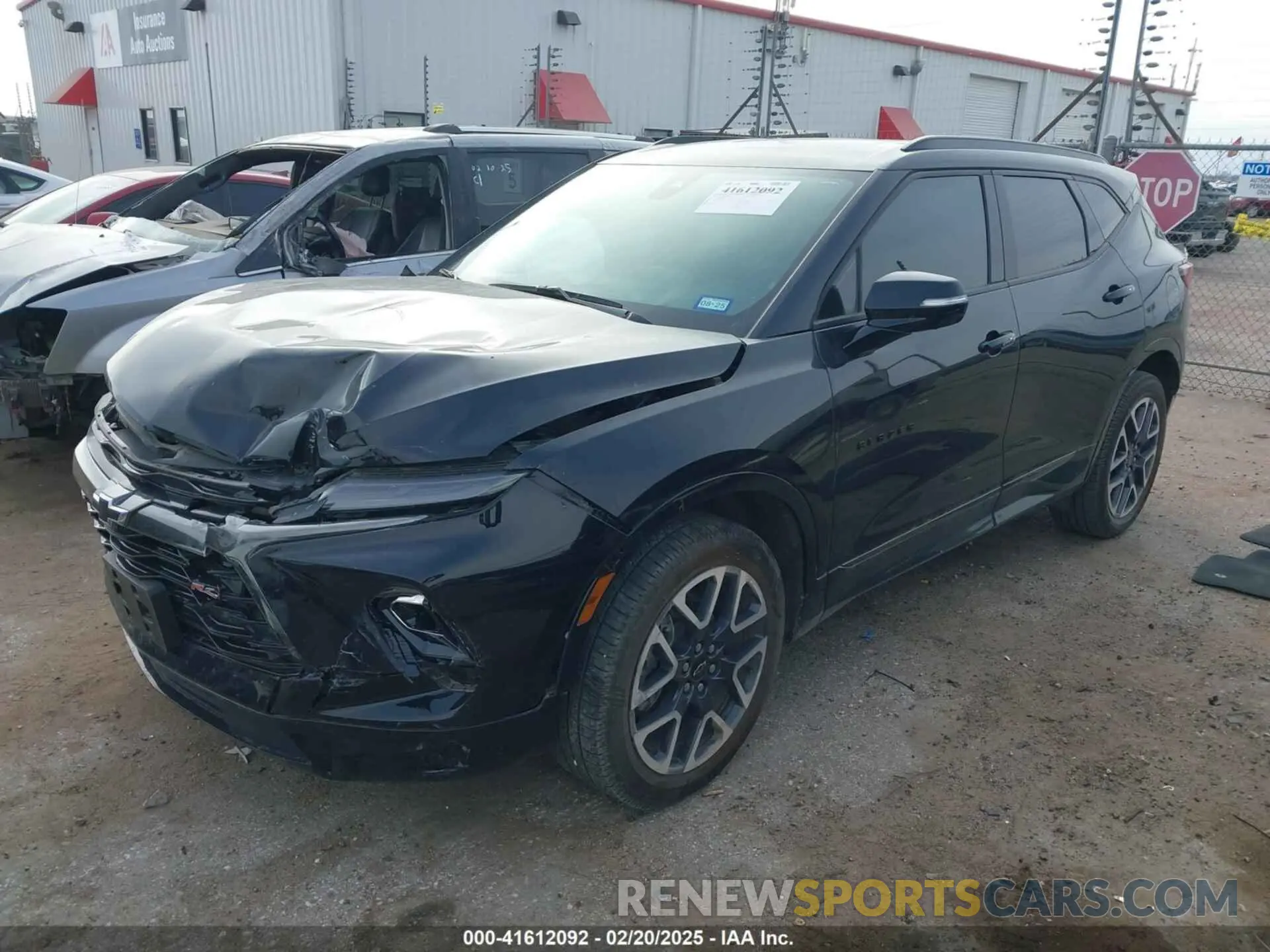 2 Photograph of a damaged car 3GNKBERSXPS103344 CHEVROLET BLAZER 2023
