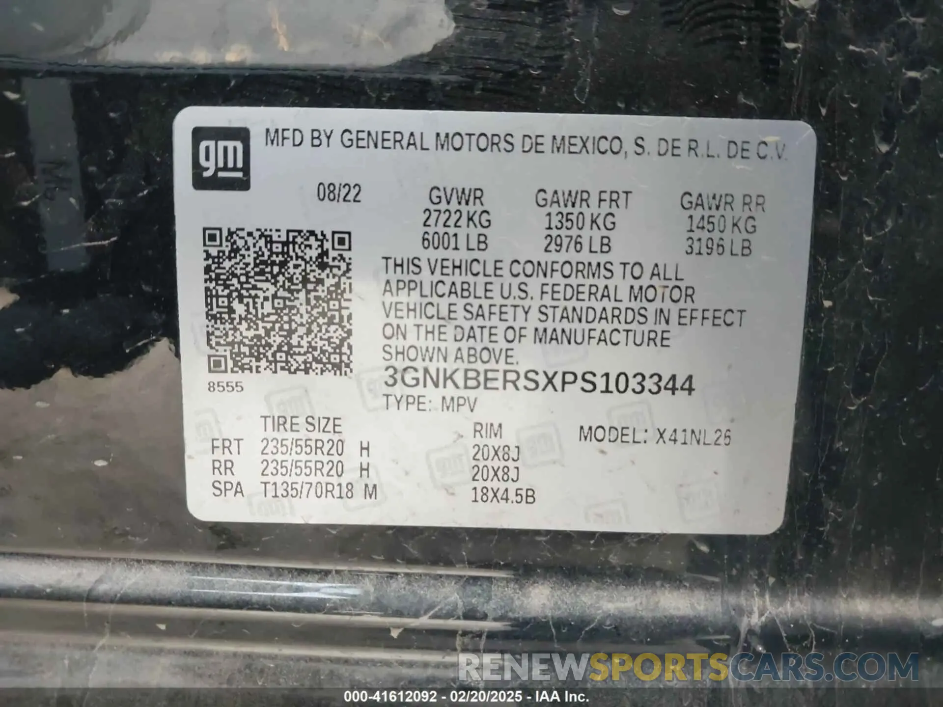 9 Photograph of a damaged car 3GNKBERSXPS103344 CHEVROLET BLAZER 2023