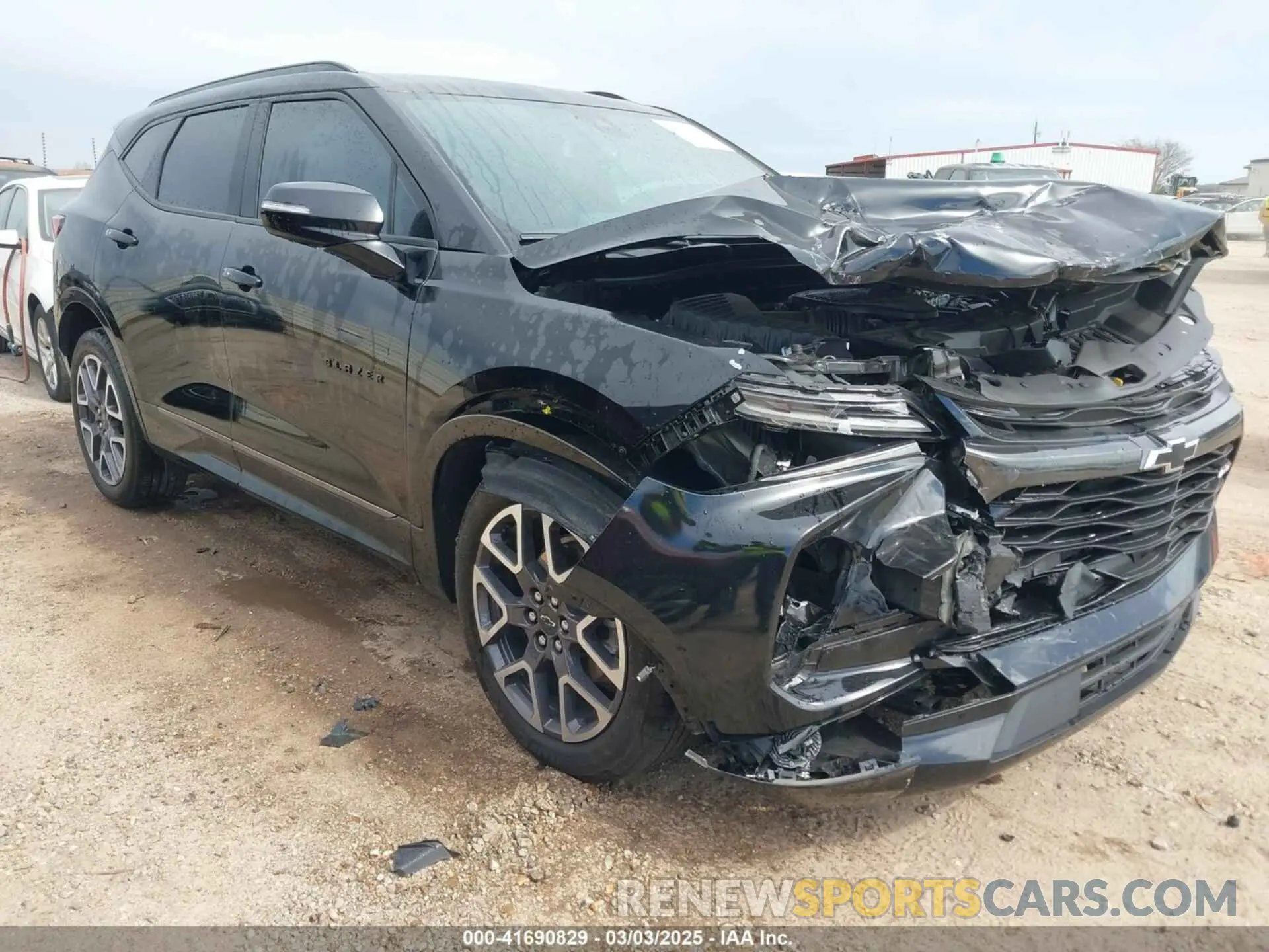 1 Photograph of a damaged car 3GNKBERSXPS150986 CHEVROLET BLAZER 2023
