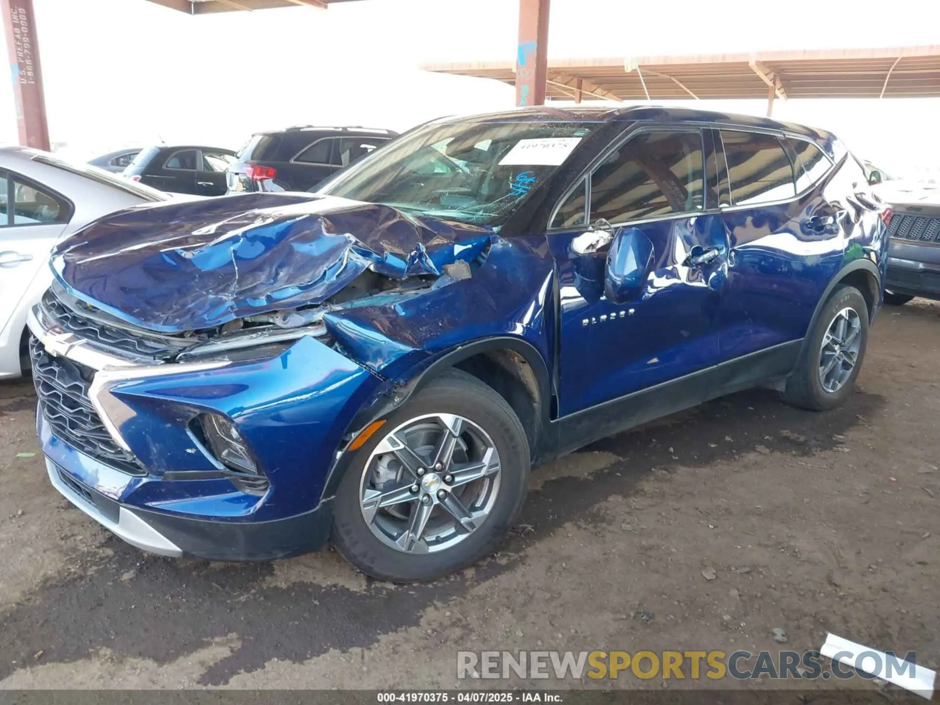 2 Photograph of a damaged car 3GNKBHR40PS120009 CHEVROLET BLAZER 2023