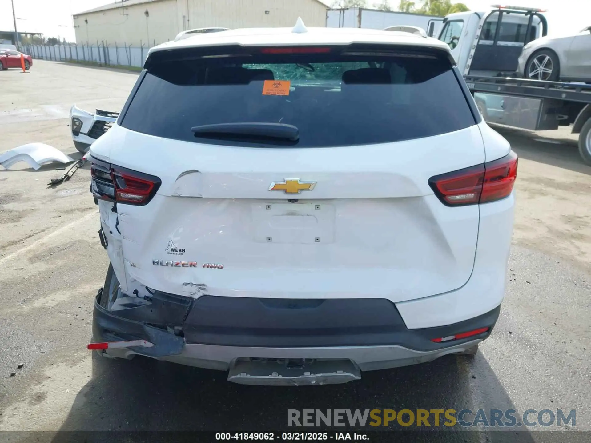 16 Photograph of a damaged car 3GNKBHR40PS223544 CHEVROLET BLAZER 2023