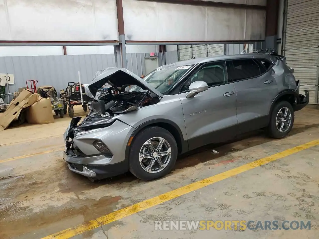 1 Photograph of a damaged car 3GNKBHR40PS231644 CHEVROLET BLAZER 2023