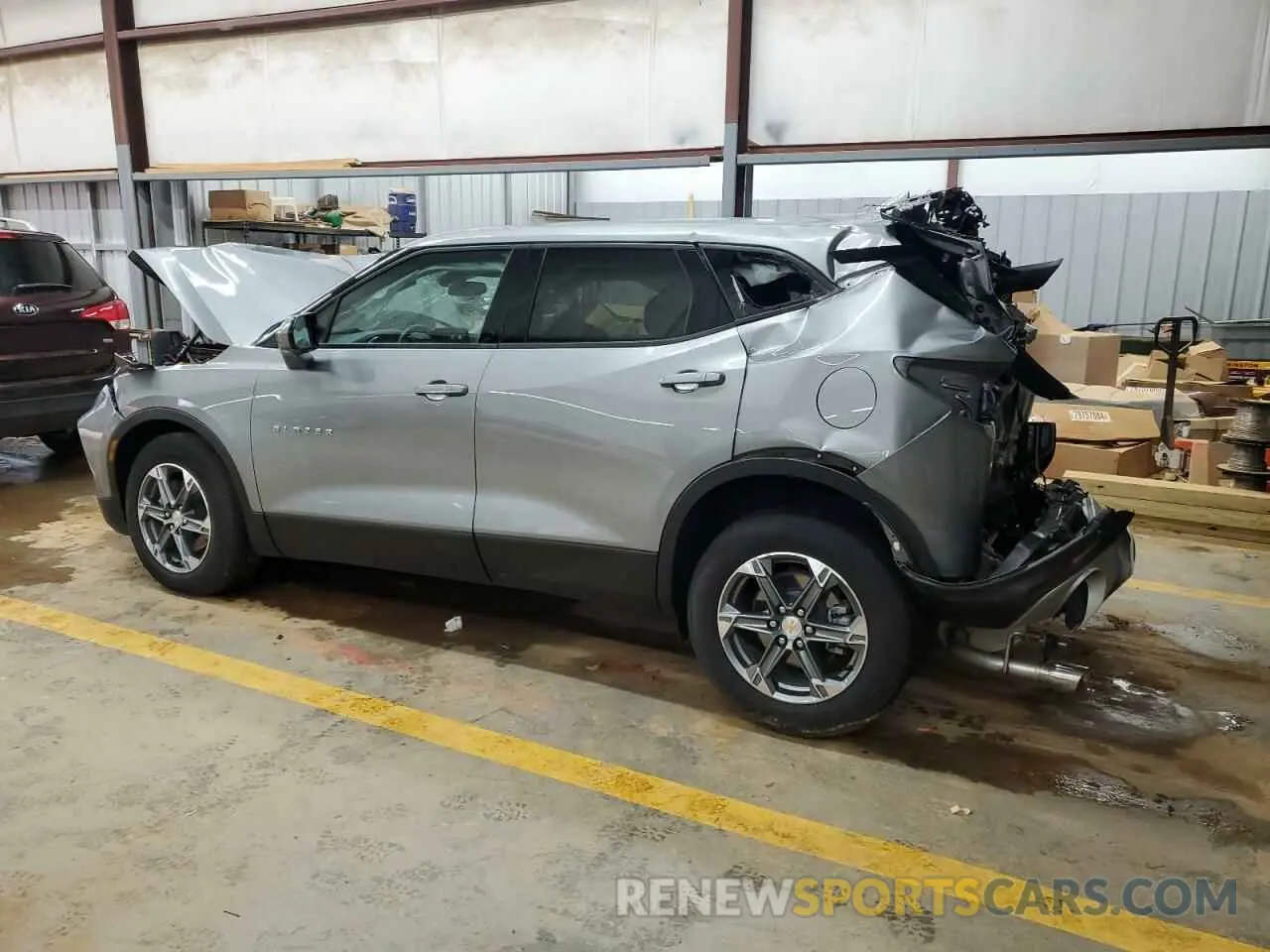 2 Photograph of a damaged car 3GNKBHR40PS231644 CHEVROLET BLAZER 2023