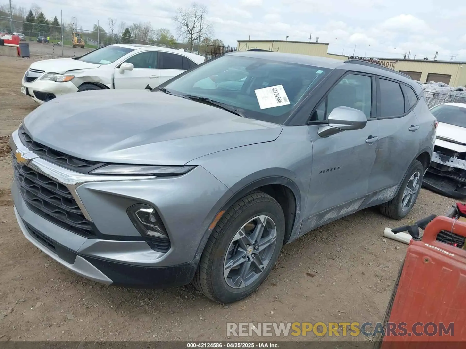 2 Photograph of a damaged car 3GNKBHR40PS235497 CHEVROLET BLAZER 2023