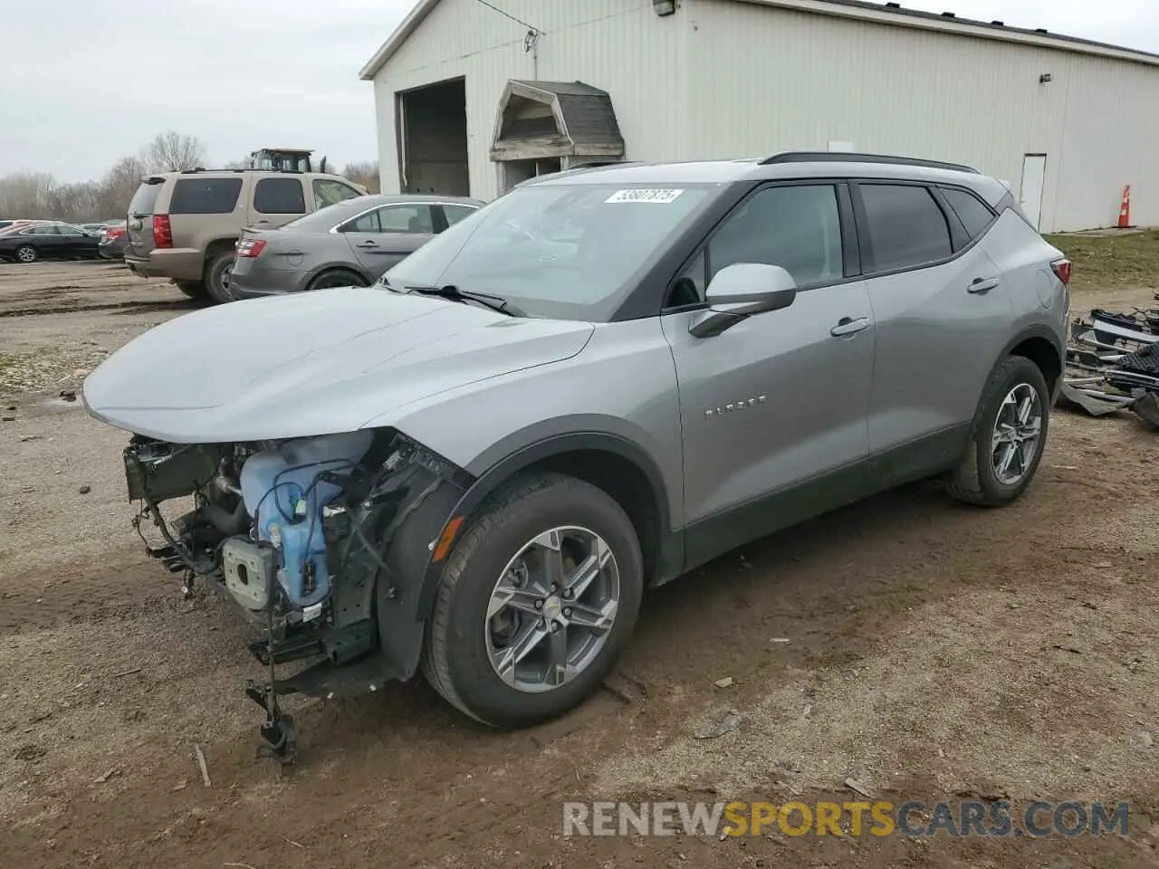 1 Photograph of a damaged car 3GNKBHR43PS219990 CHEVROLET BLAZER 2023