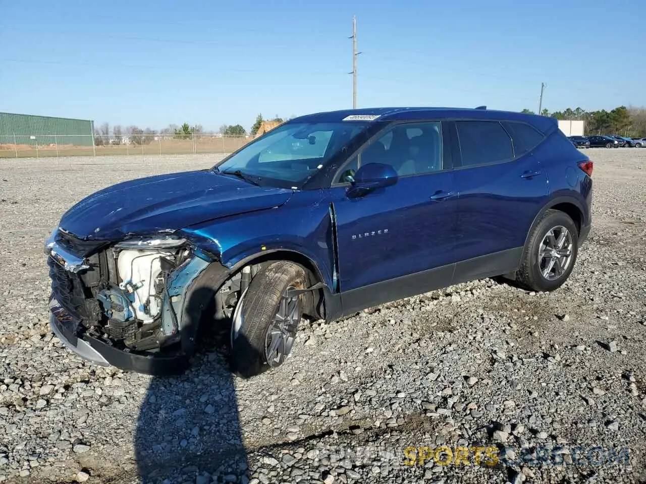 1 Photograph of a damaged car 3GNKBHR44PS155586 CHEVROLET BLAZER 2023