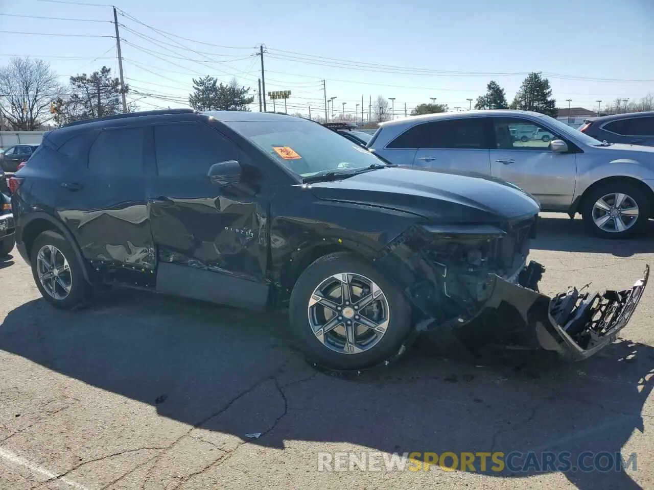 4 Photograph of a damaged car 3GNKBHR45PS186815 CHEVROLET BLAZER 2023