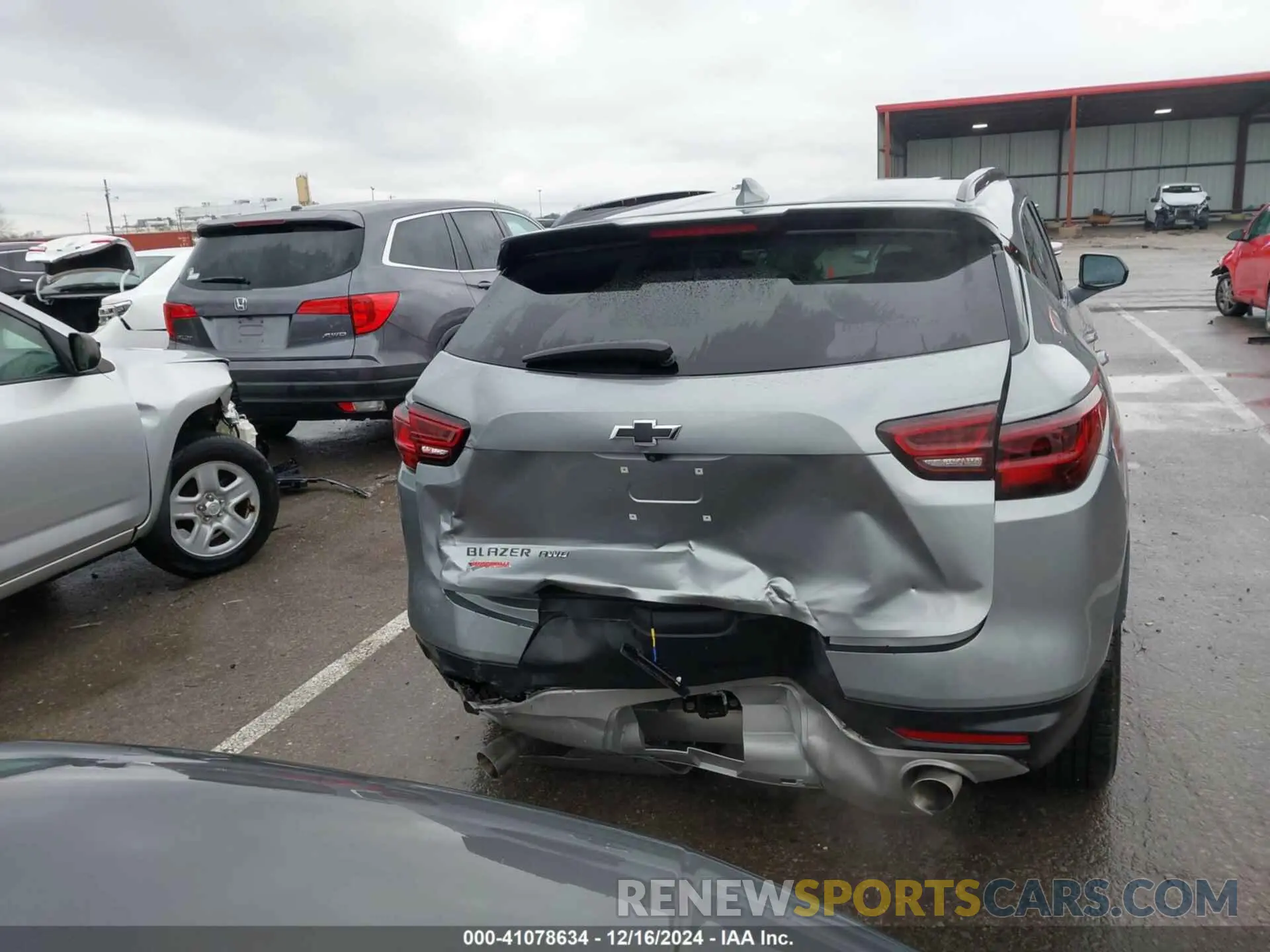 16 Photograph of a damaged car 3GNKBHR48PS137043 CHEVROLET BLAZER 2023