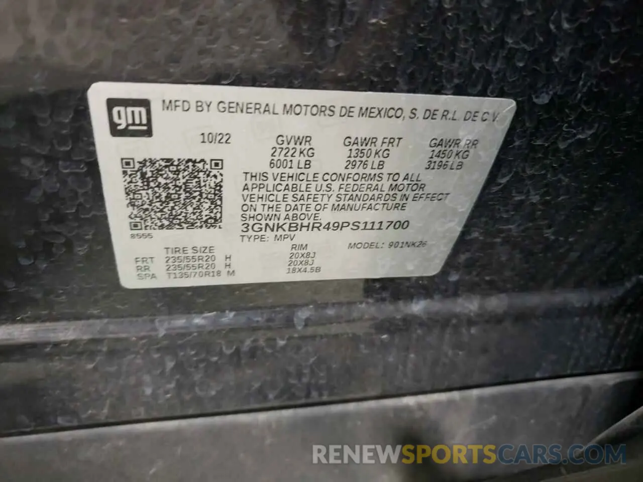 13 Photograph of a damaged car 3GNKBHR49PS111700 CHEVROLET BLAZER 2023