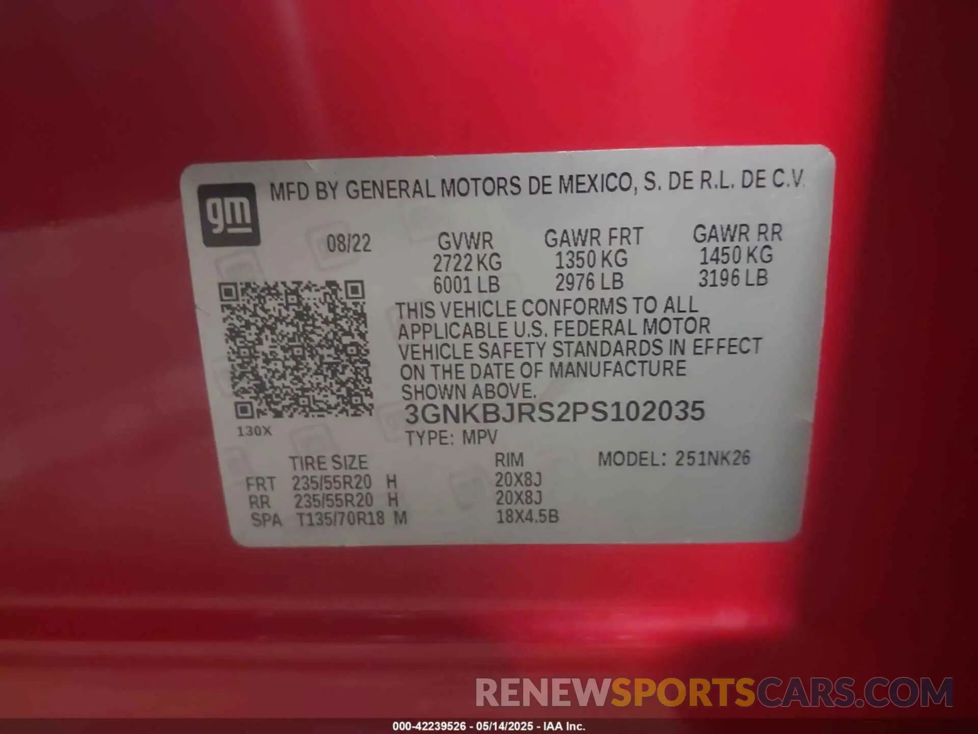 9 Photograph of a damaged car 3GNKBJRS2PS102035 CHEVROLET BLAZER 2023