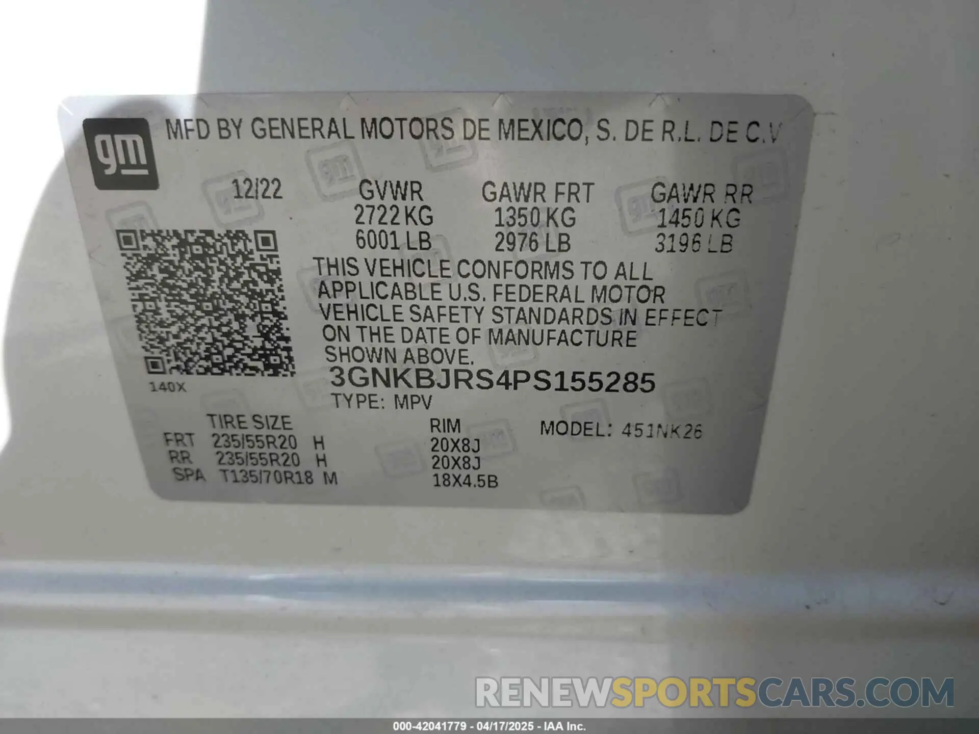 9 Photograph of a damaged car 3GNKBJRS4PS155285 CHEVROLET BLAZER 2023