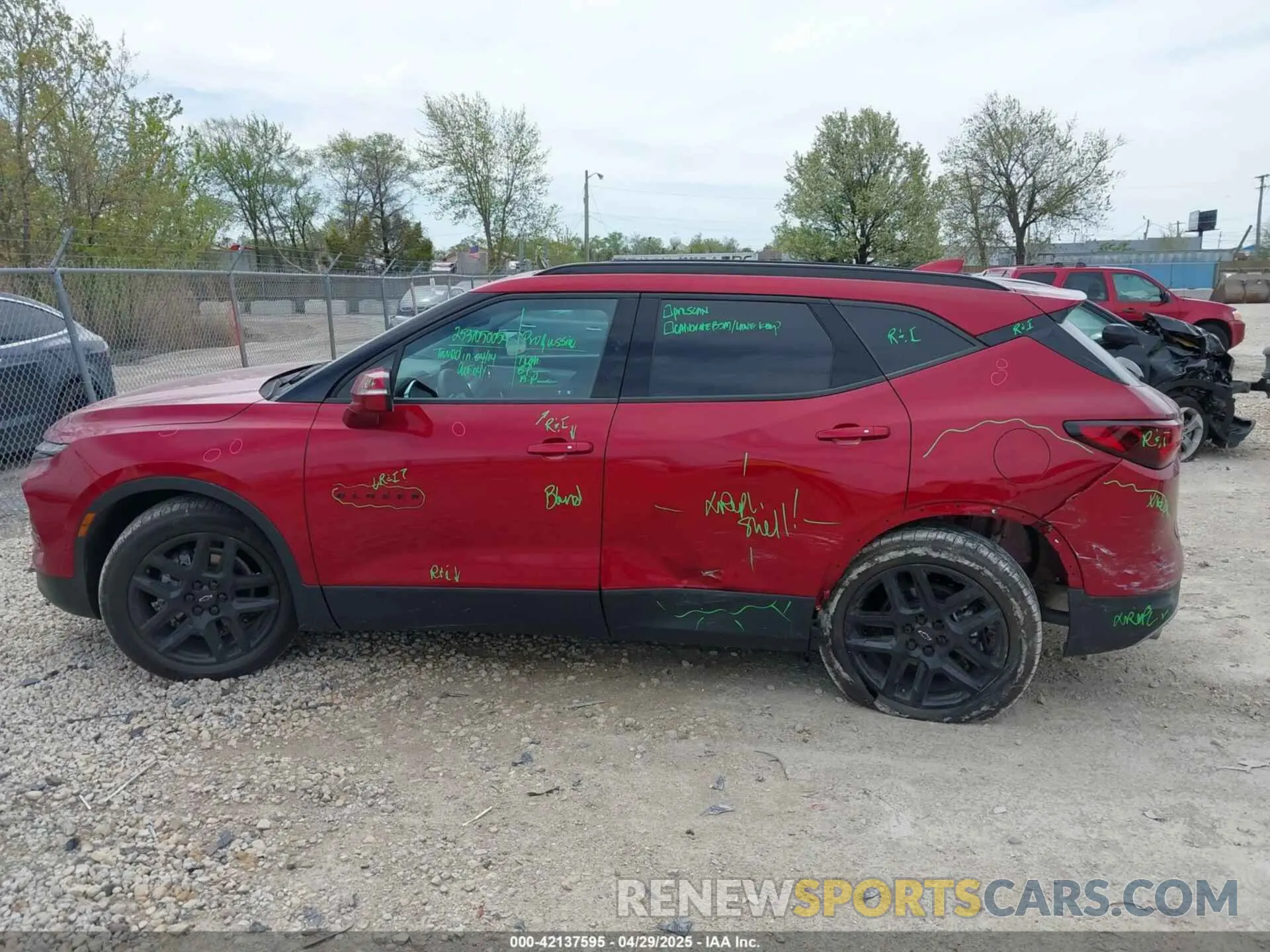 14 Photograph of a damaged car 3GNKBJRSXPS147109 CHEVROLET BLAZER 2023