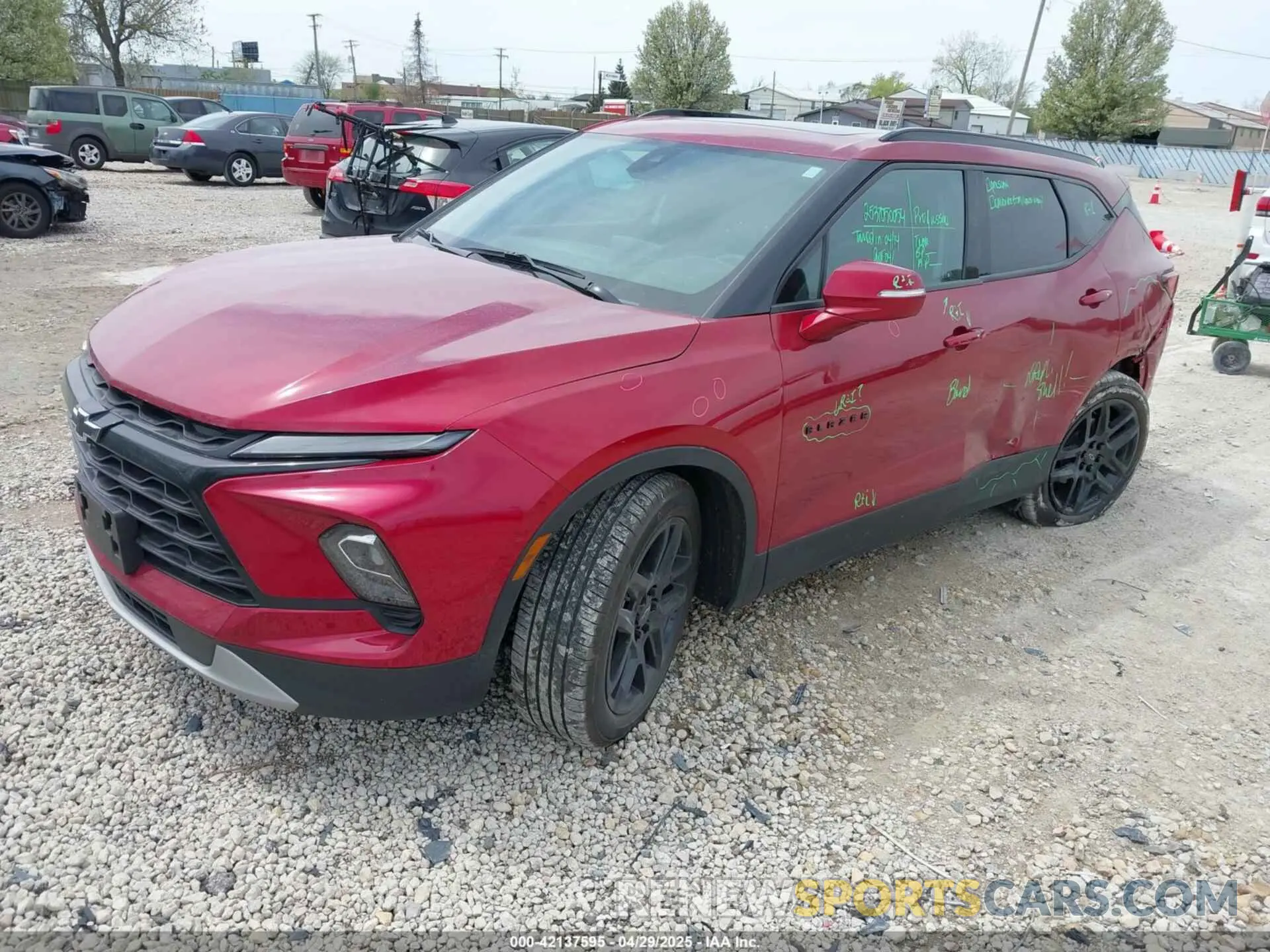 2 Photograph of a damaged car 3GNKBJRSXPS147109 CHEVROLET BLAZER 2023