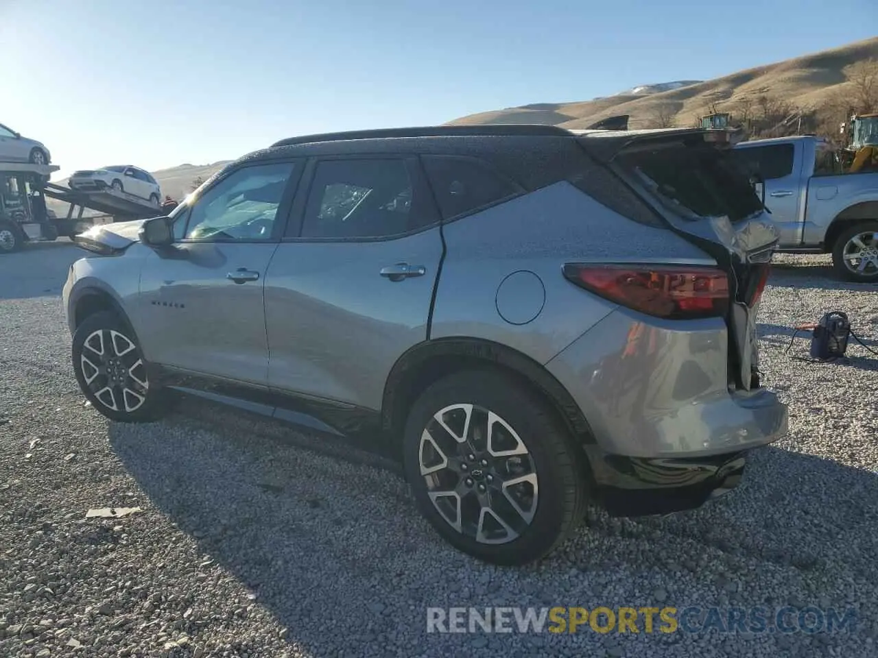 2 Photograph of a damaged car 3GNKBKRS5PS136654 CHEVROLET BLAZER 2023