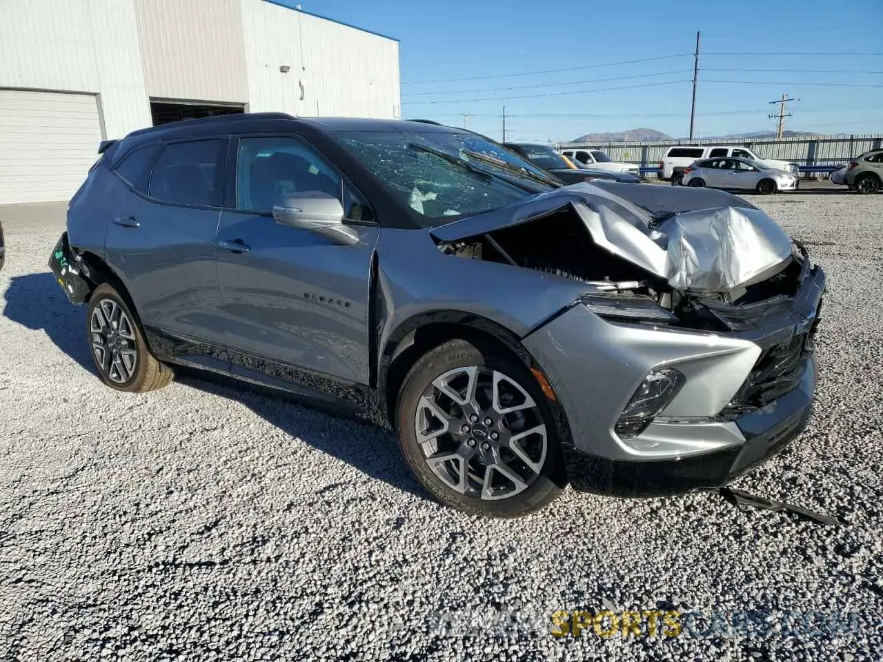 4 Photograph of a damaged car 3GNKBKRS5PS136654 CHEVROLET BLAZER 2023