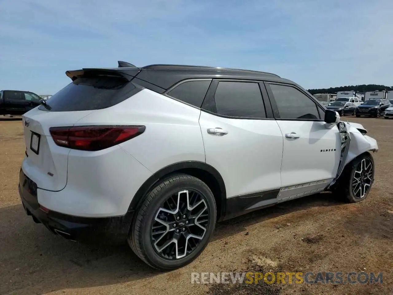 3 Photograph of a damaged car 3GNKBKRS5PS168410 CHEVROLET BLAZER 2023