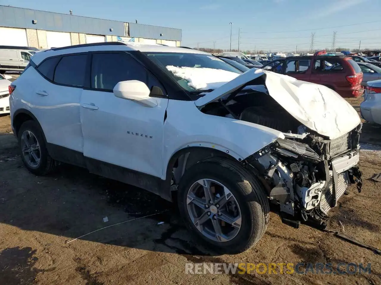 4 Photograph of a damaged car 3GNKBCR41RS190513 CHEVROLET BLAZER 2024