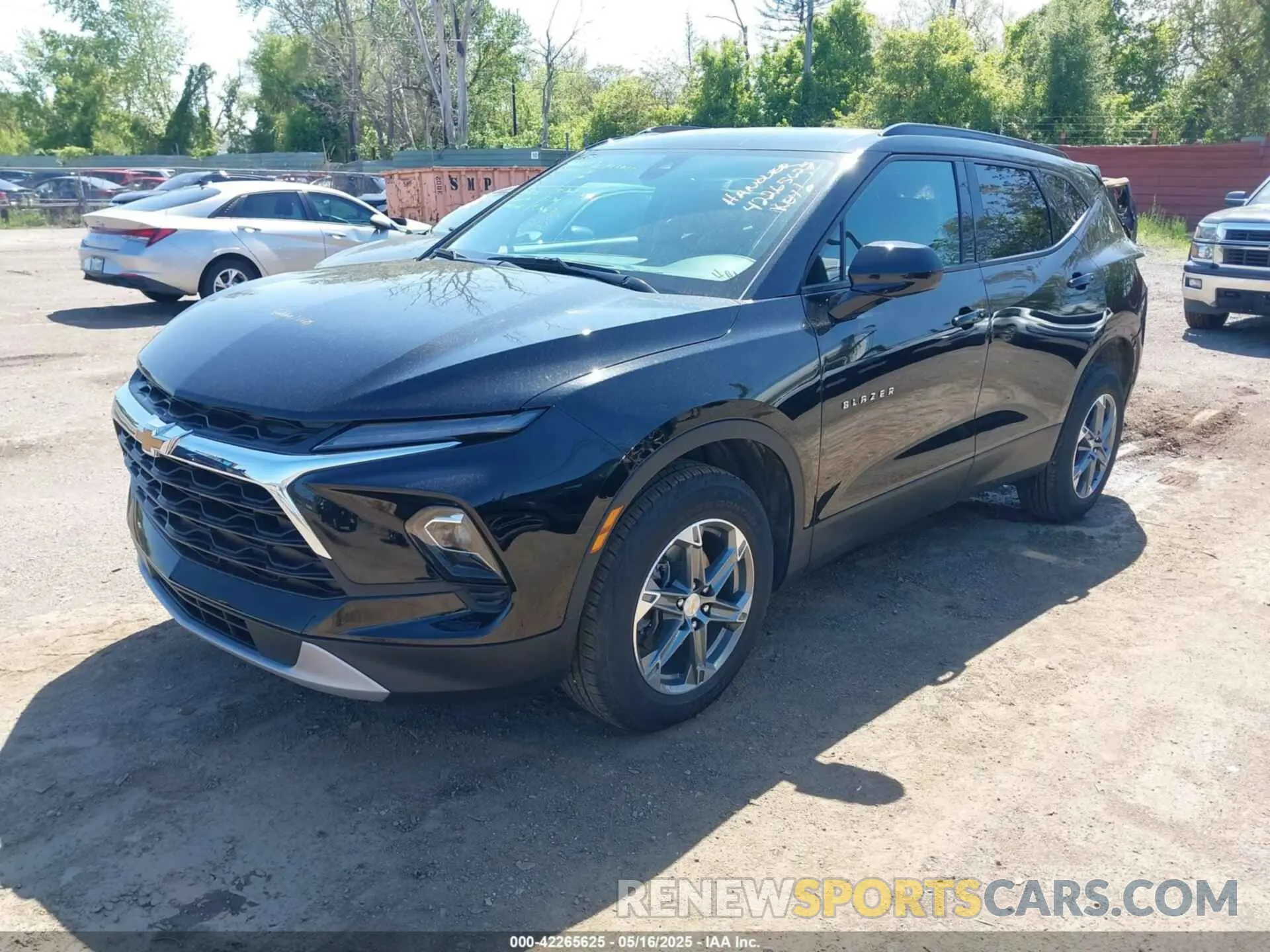 2 Photograph of a damaged car 3GNKBCR44RS125848 CHEVROLET BLAZER 2024