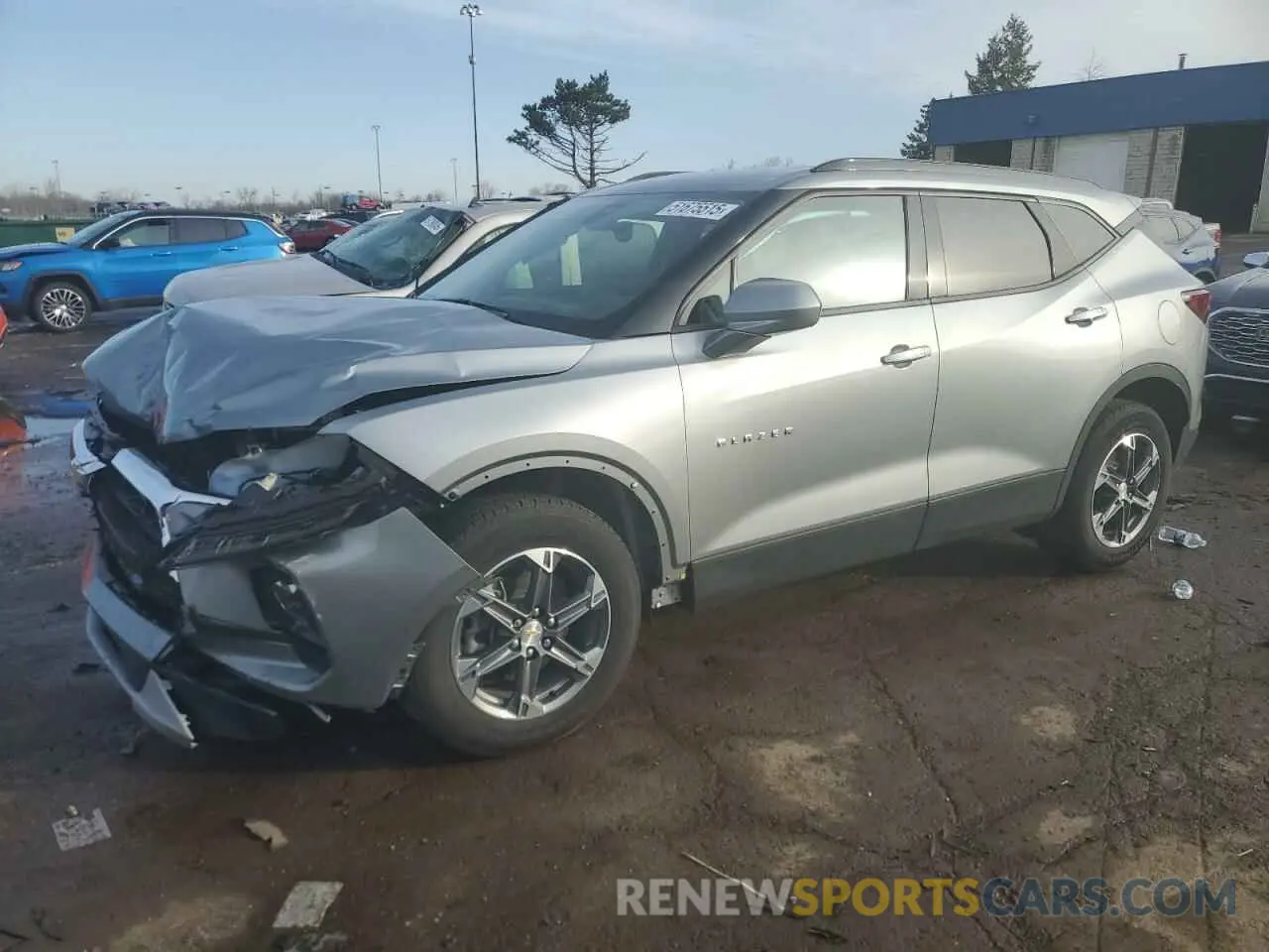 1 Photograph of a damaged car 3GNKBCR44RS257430 CHEVROLET BLAZER 2024