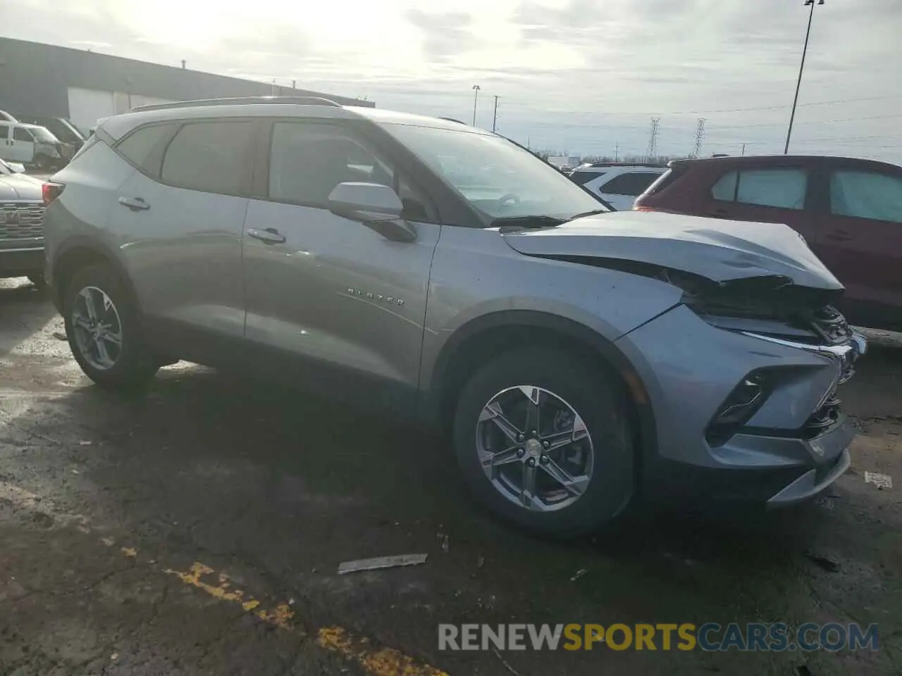 4 Photograph of a damaged car 3GNKBCR44RS257430 CHEVROLET BLAZER 2024
