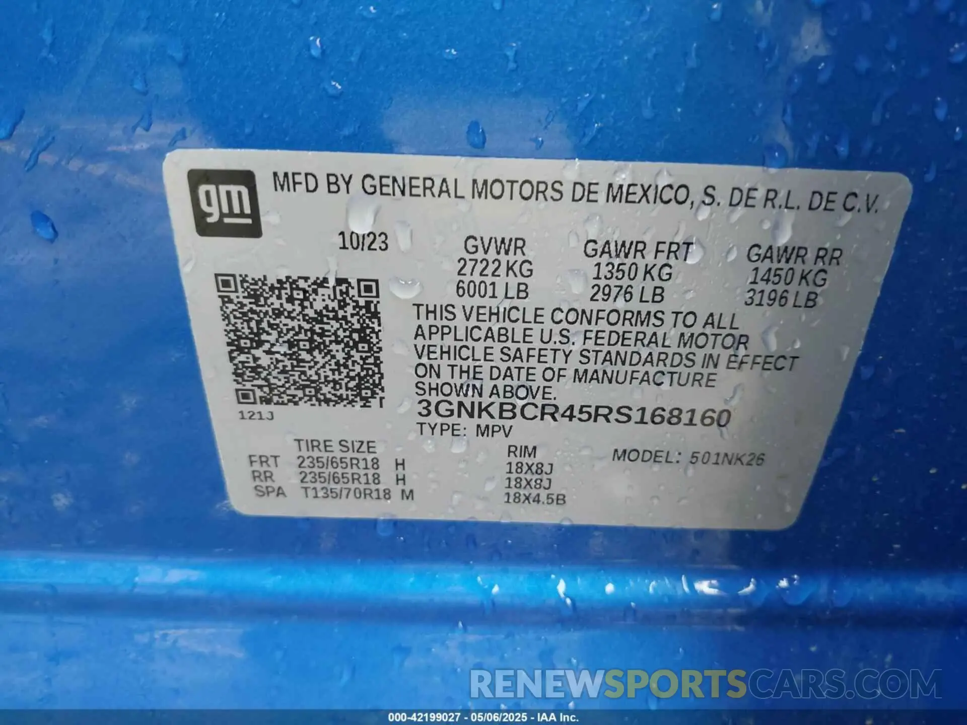 9 Photograph of a damaged car 3GNKBCR45RS168160 CHEVROLET BLAZER 2024