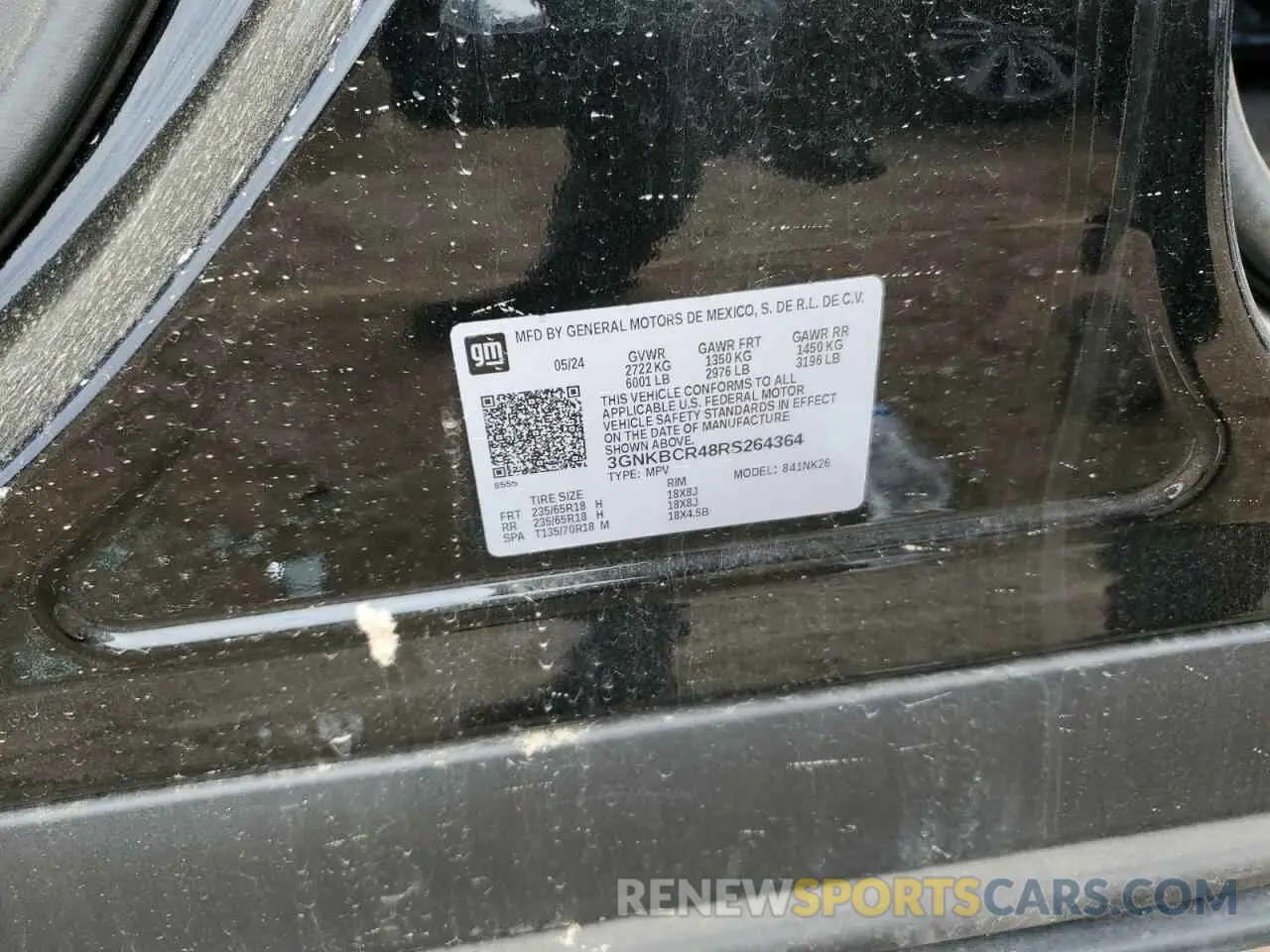 13 Photograph of a damaged car 3GNKBCR48RS264364 CHEVROLET BLAZER 2024