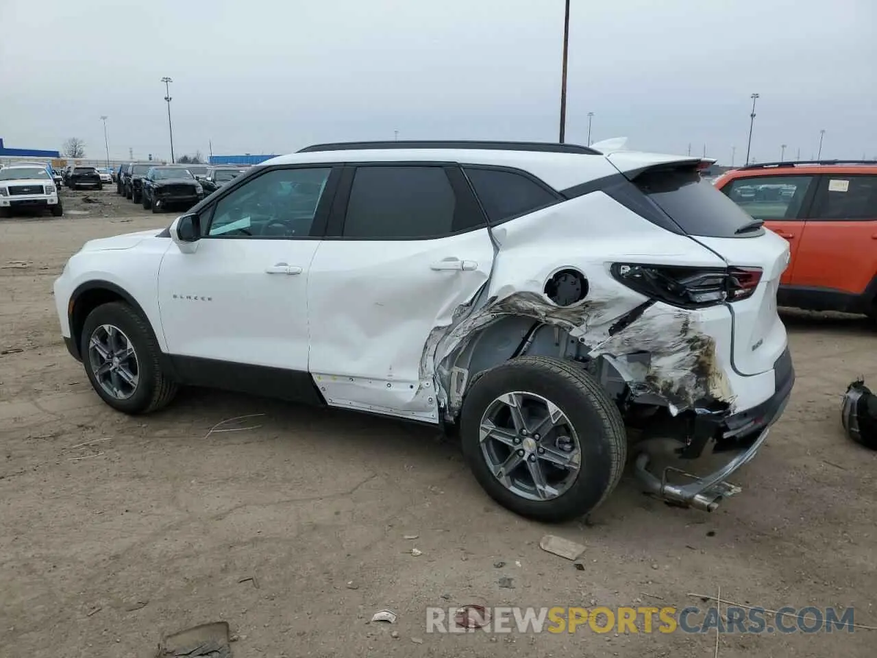2 Photograph of a damaged car 3GNKBCR49RS224388 CHEVROLET BLAZER 2024