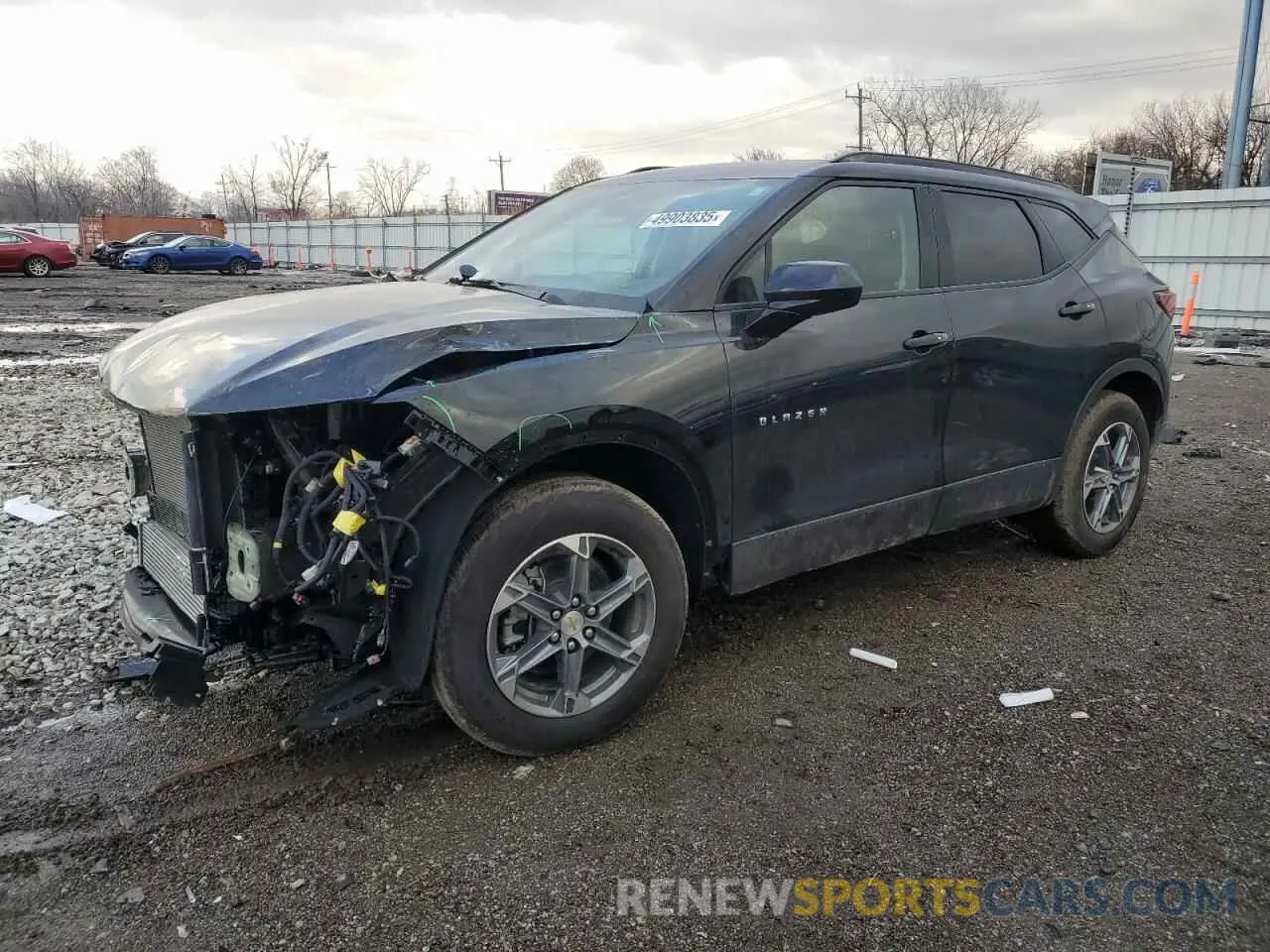 1 Photograph of a damaged car 3GNKBCR4XRS243922 CHEVROLET BLAZER 2024