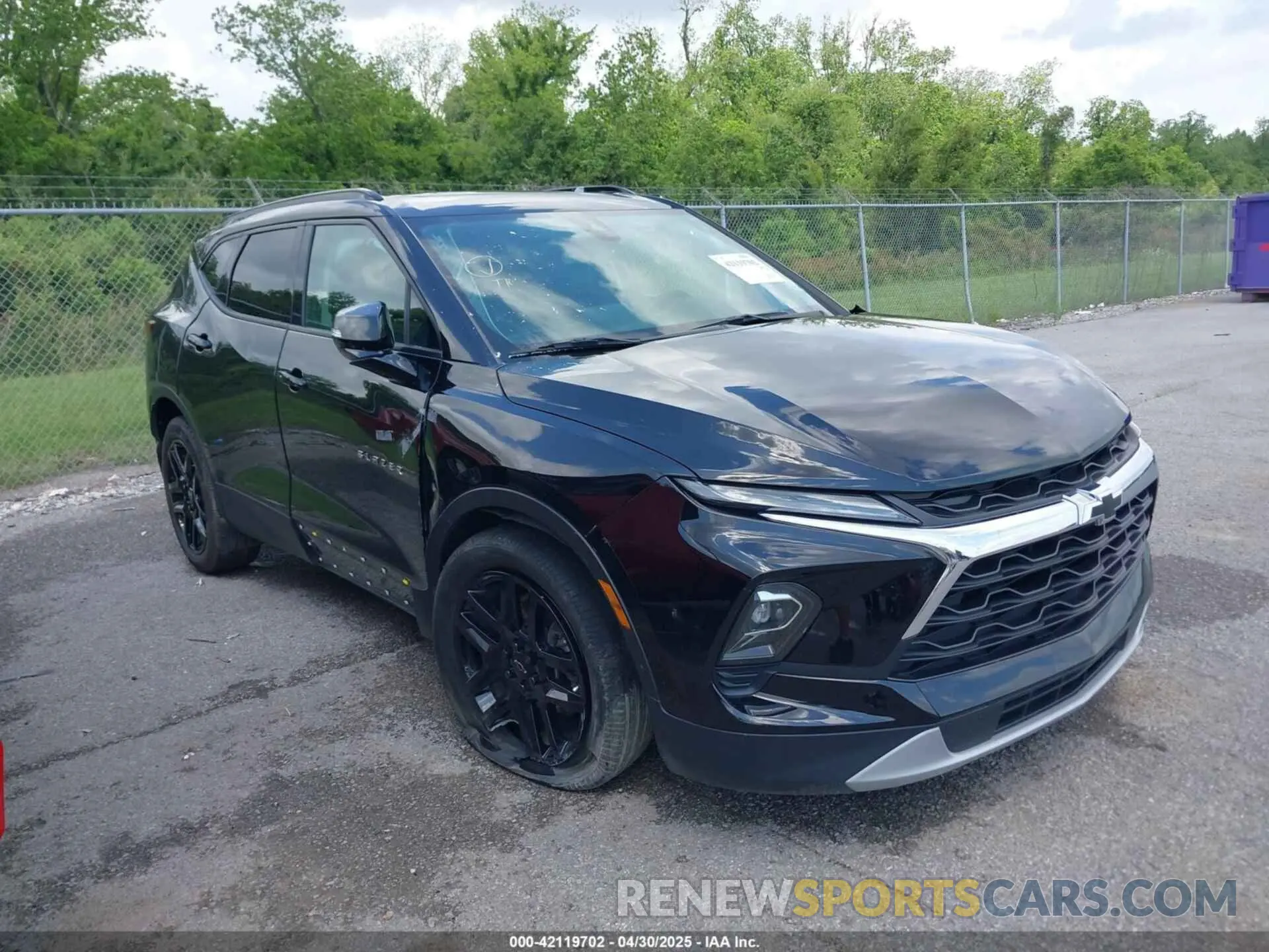 1 Photograph of a damaged car 3GNKBDR47RS177142 CHEVROLET BLAZER 2024