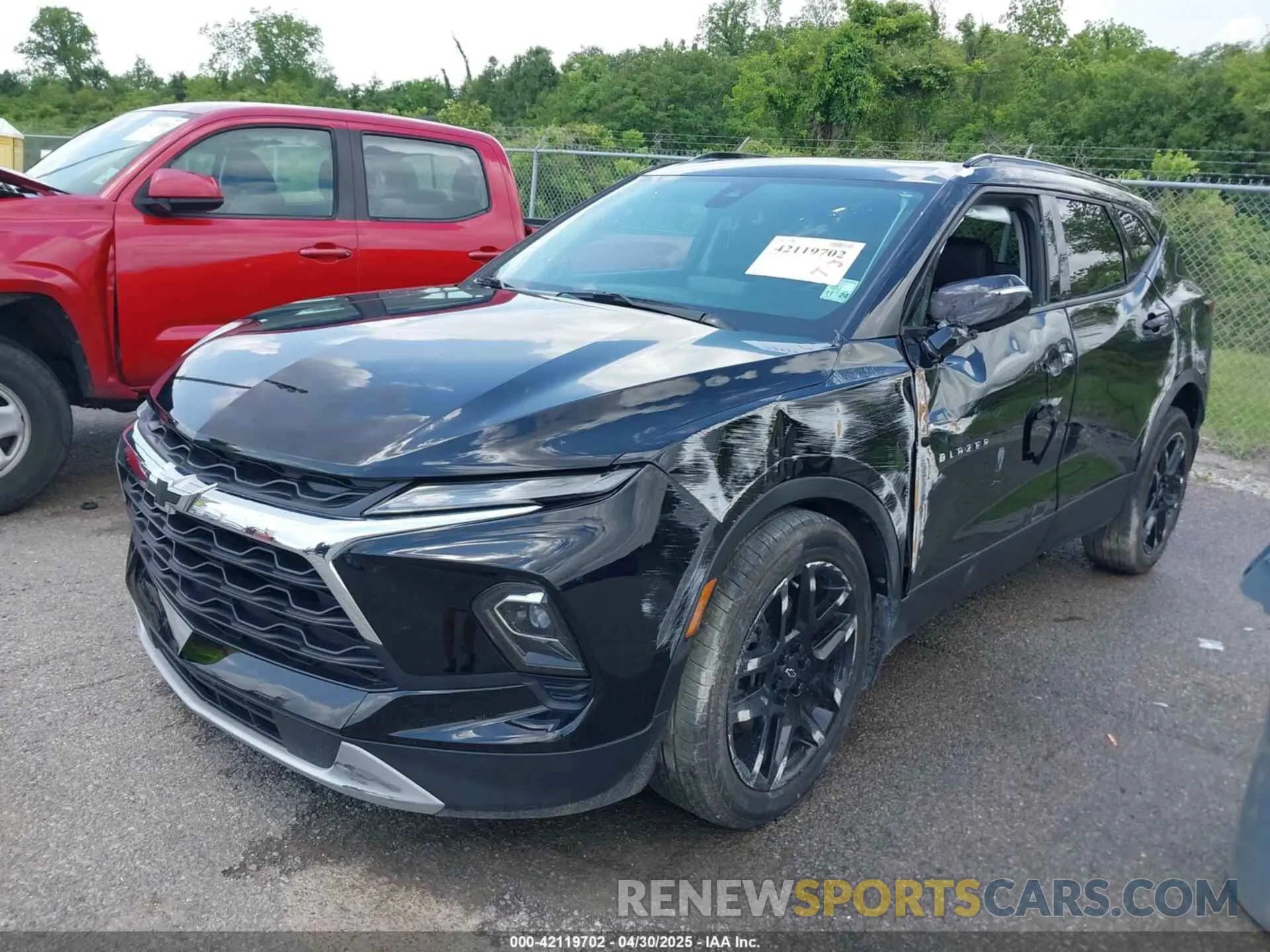 2 Photograph of a damaged car 3GNKBDR47RS177142 CHEVROLET BLAZER 2024