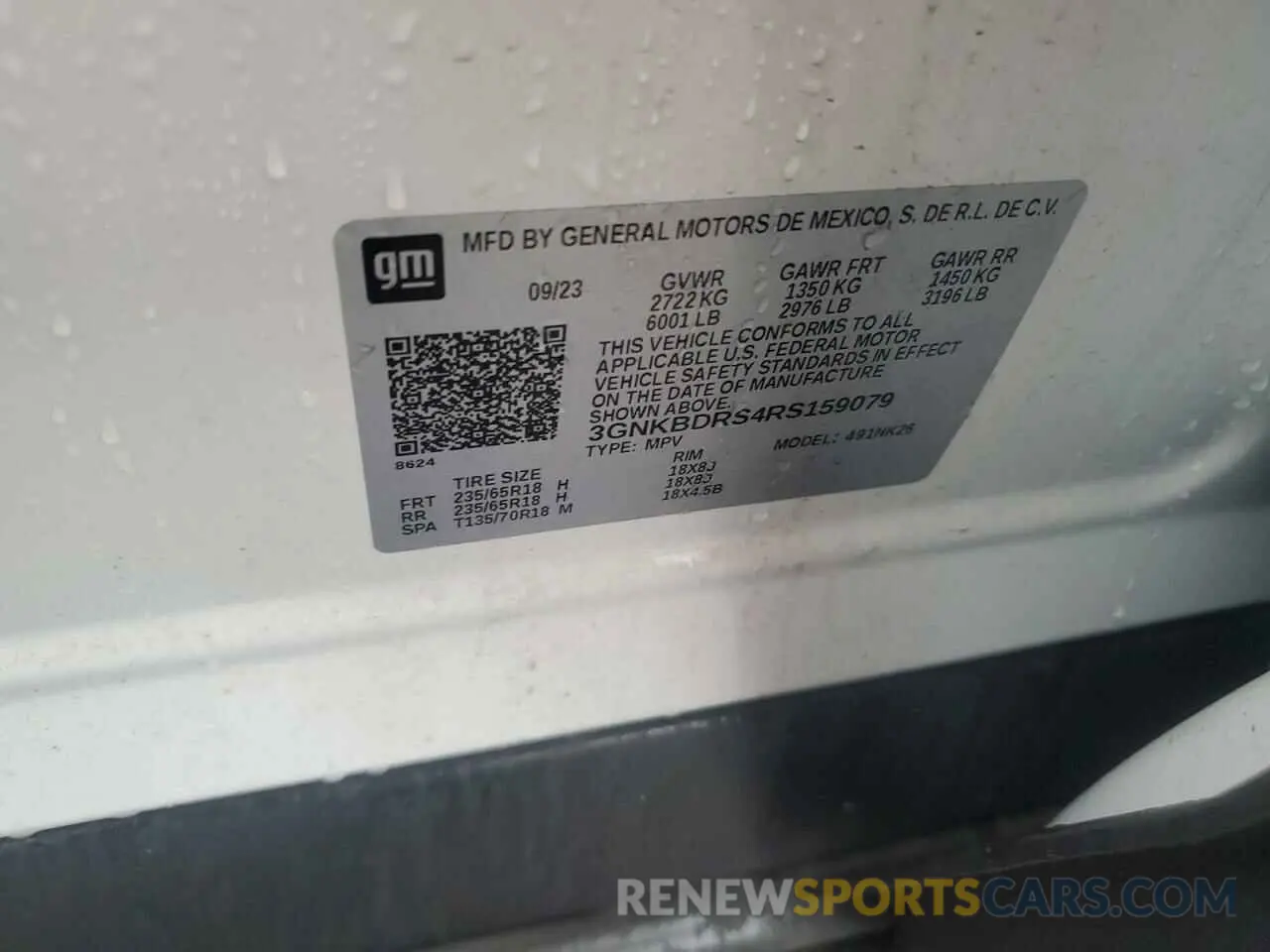 12 Photograph of a damaged car 3GNKBDRS4RS159079 CHEVROLET BLAZER 2024