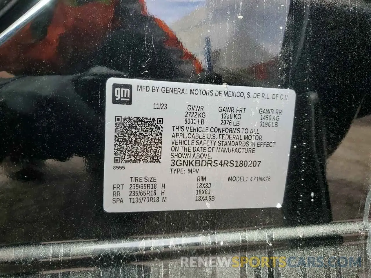 16 Photograph of a damaged car 3GNKBDRS4RS180207 CHEVROLET BLAZER 2024