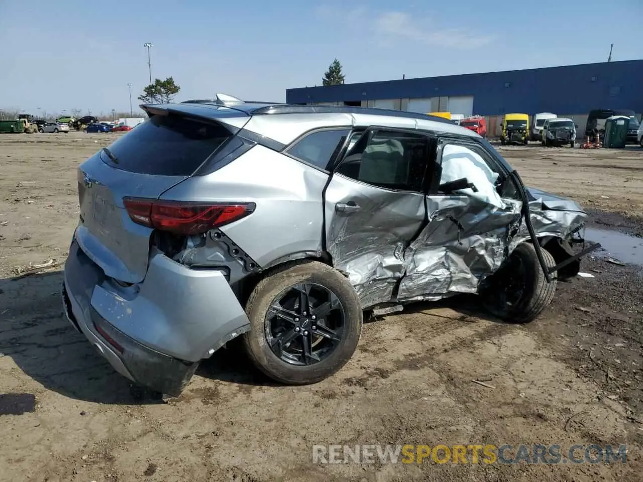 3 Photograph of a damaged car 3GNKBDRS4RS283692 CHEVROLET BLAZER 2024