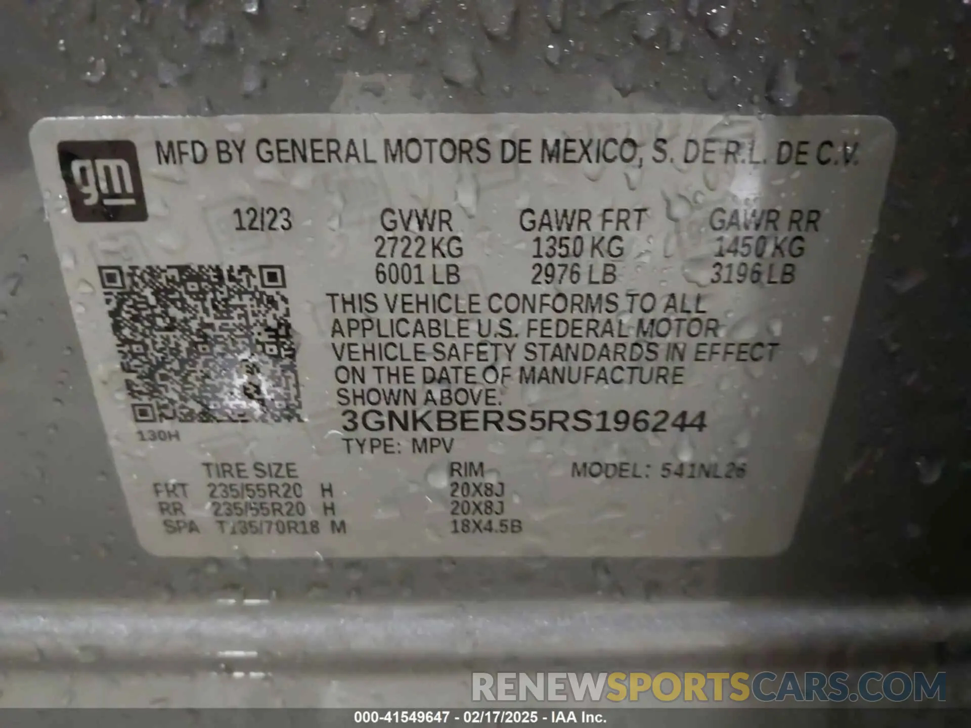 9 Photograph of a damaged car 3GNKBERS5RS196244 CHEVROLET BLAZER 2024