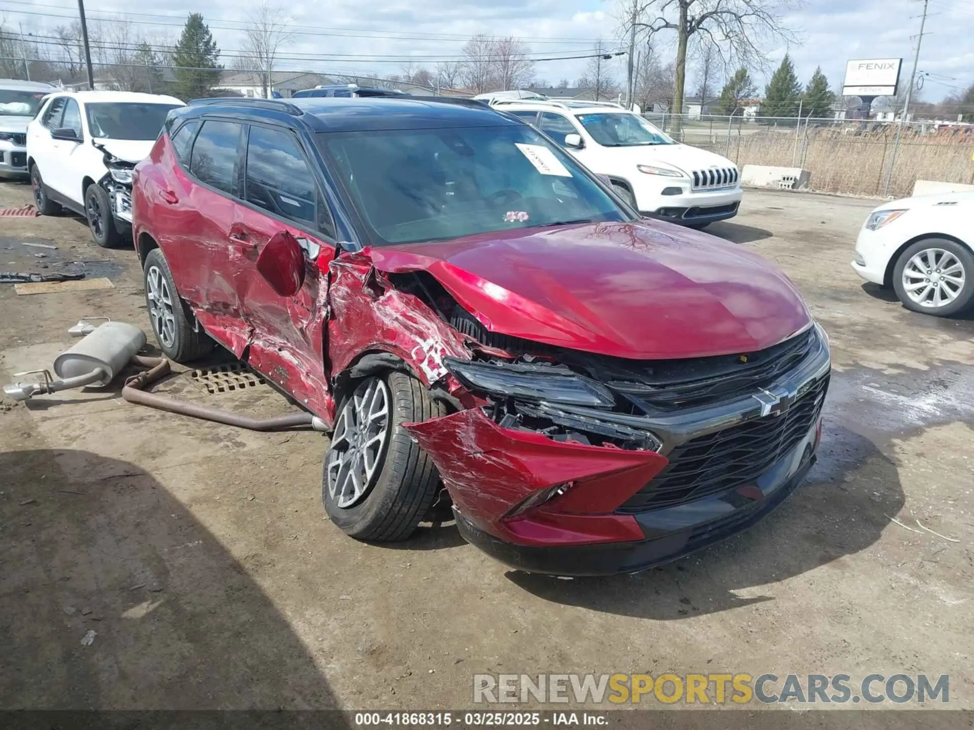 1 Photograph of a damaged car 3GNKBERS7RS147952 CHEVROLET BLAZER 2024
