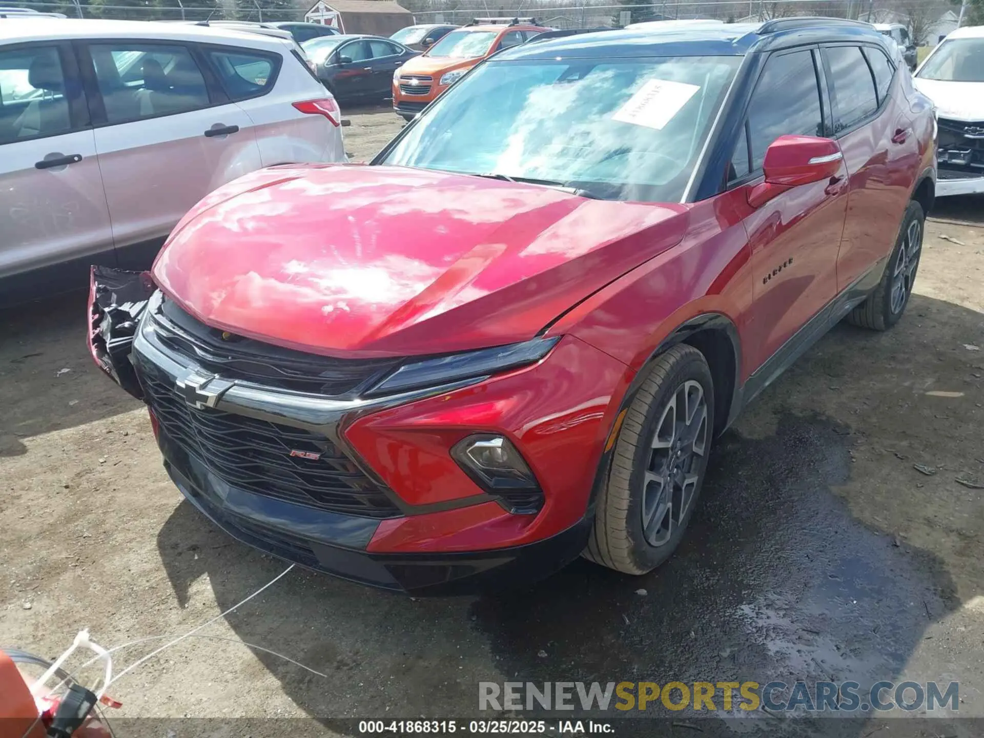 2 Photograph of a damaged car 3GNKBERS7RS147952 CHEVROLET BLAZER 2024