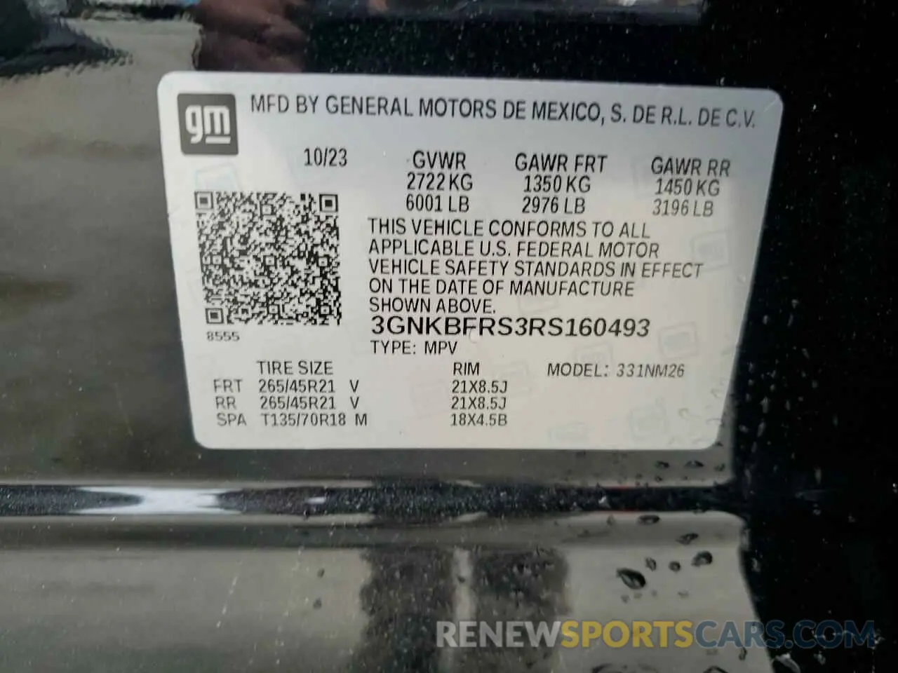 12 Photograph of a damaged car 3GNKBFRS3RS160493 CHEVROLET BLAZER 2024