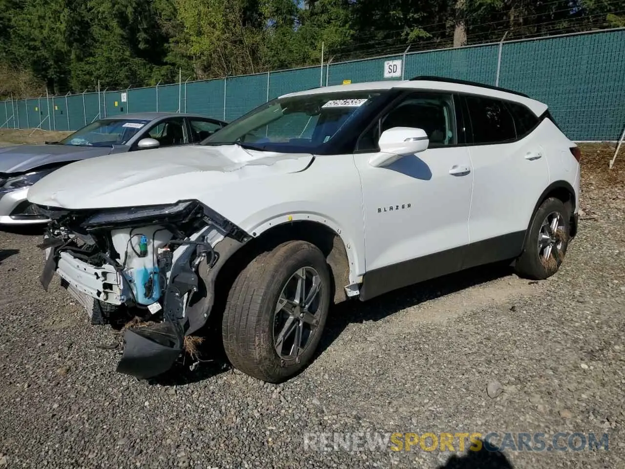 1 Photograph of a damaged car 3GNKBJR45RS163643 CHEVROLET BLAZER 2024