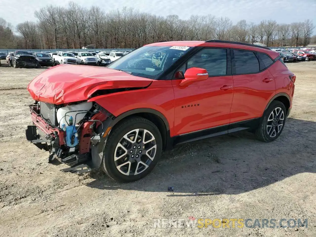 1 Photograph of a damaged car 3GNKBKRS0RS152022 CHEVROLET BLAZER 2024