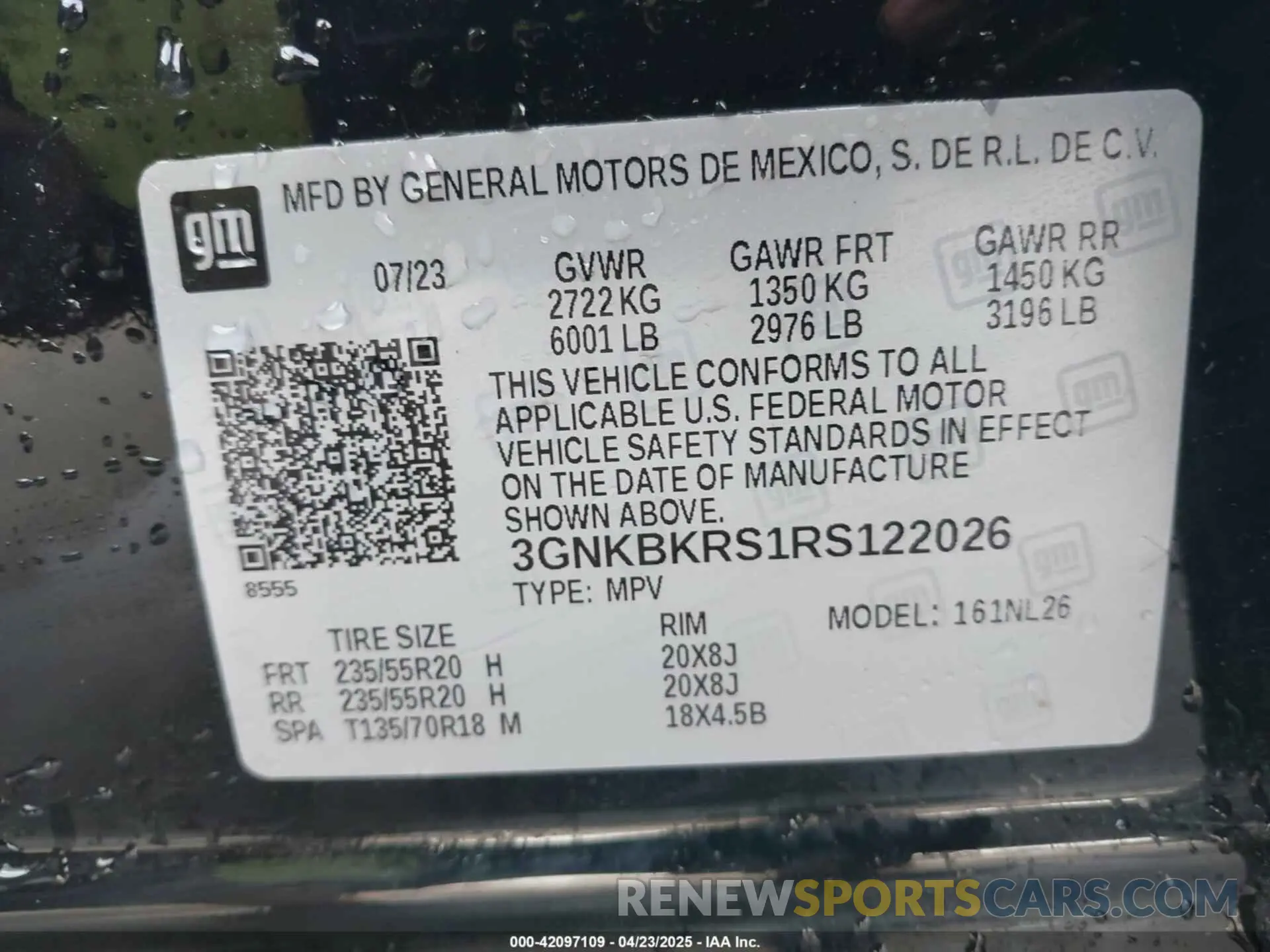 9 Photograph of a damaged car 3GNKBKRS1RS122026 CHEVROLET BLAZER 2024