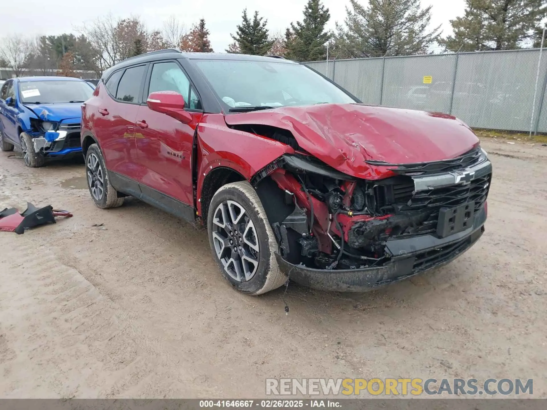 1 Photograph of a damaged car 3GNKBKRS1RS219856 CHEVROLET BLAZER 2024