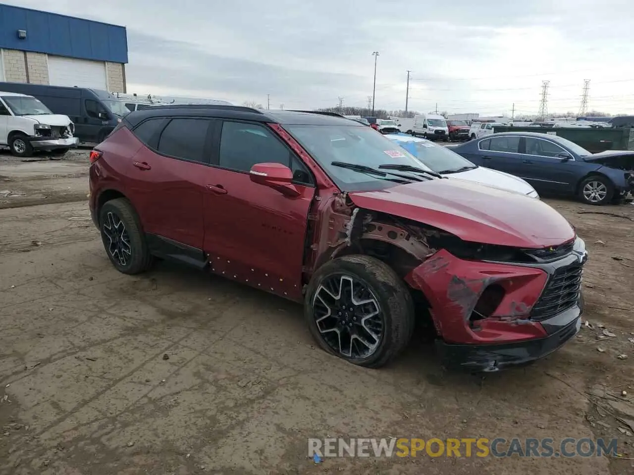 4 Photograph of a damaged car 3GNKBKRS6RS188779 CHEVROLET BLAZER 2024
