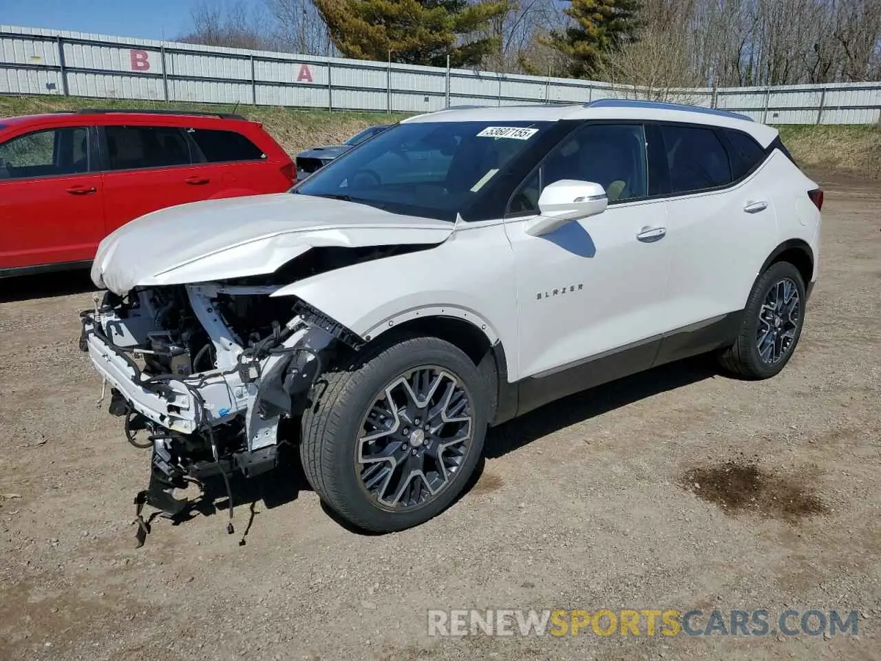 1 Photograph of a damaged car 3GNKBLRS8RS227989 CHEVROLET BLAZER 2024