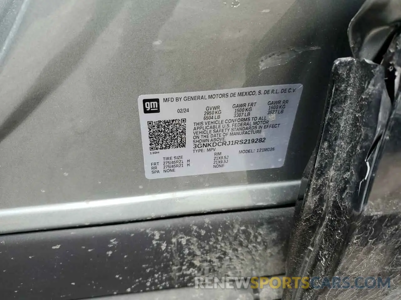 13 Photograph of a damaged car 3GNKDCRJ1RS219282 CHEVROLET BLAZER 2024