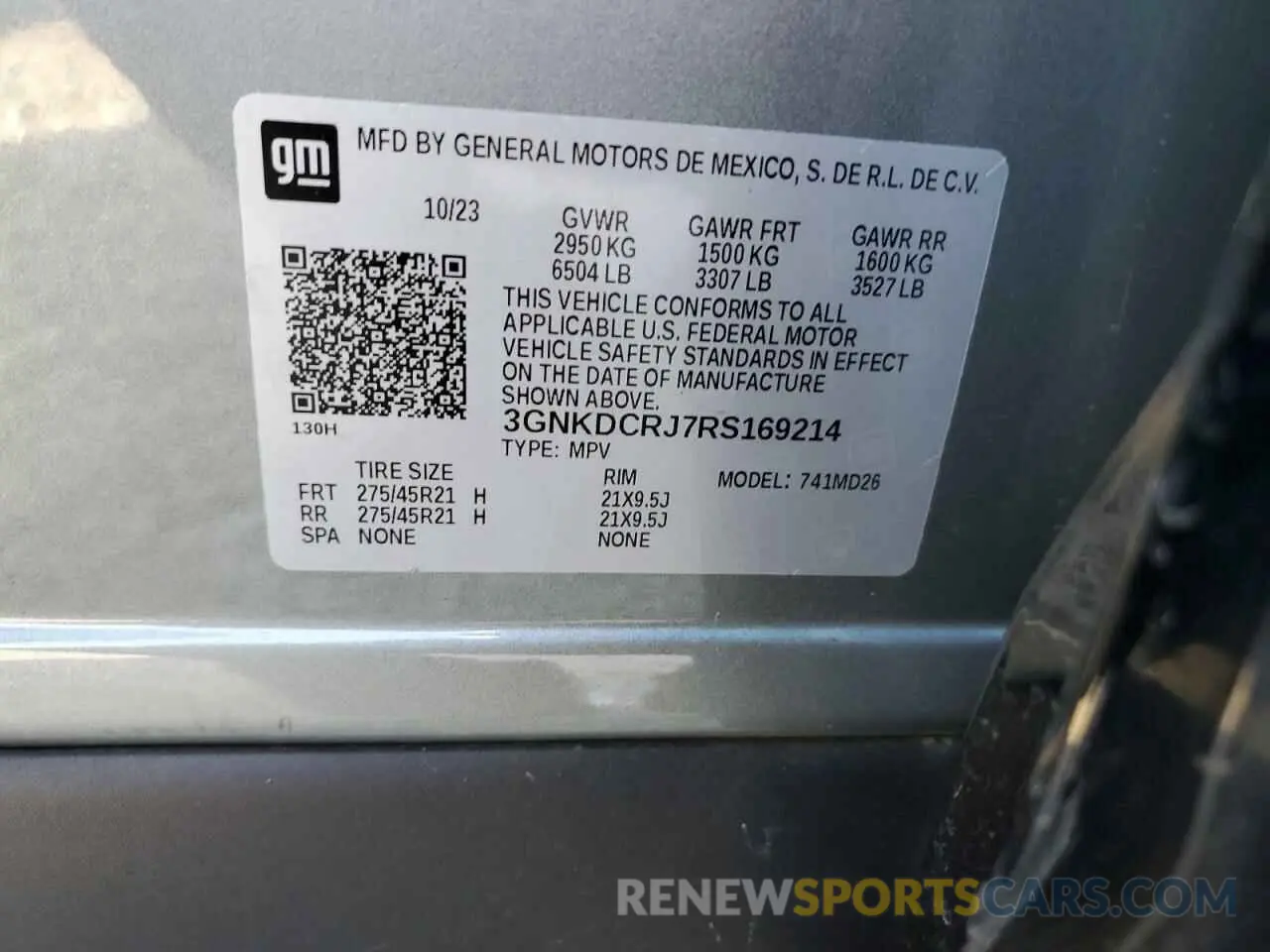 15 Photograph of a damaged car 3GNKDCRJ7RS169214 CHEVROLET BLAZER 2024