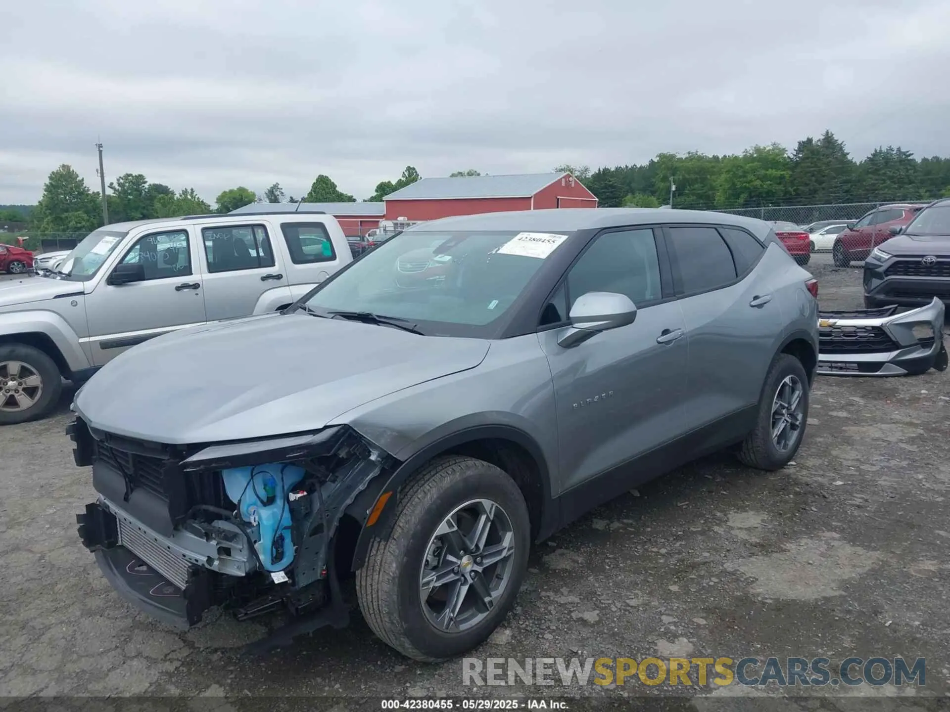 2 Photograph of a damaged car 3GNKBCR47SS191462 CHEVROLET BLAZER 2025