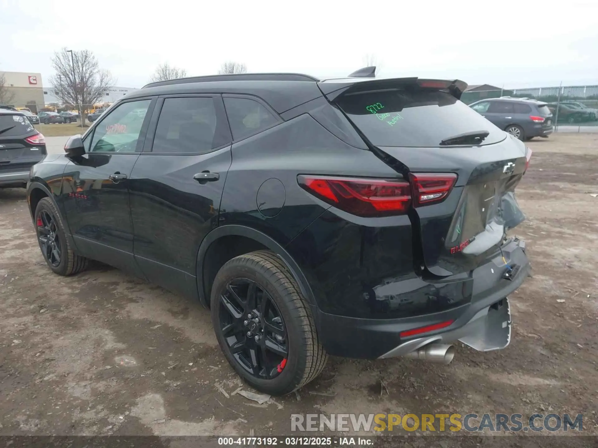 3 Photograph of a damaged car 3GNKBHR44SS162000 CHEVROLET BLAZER 2025