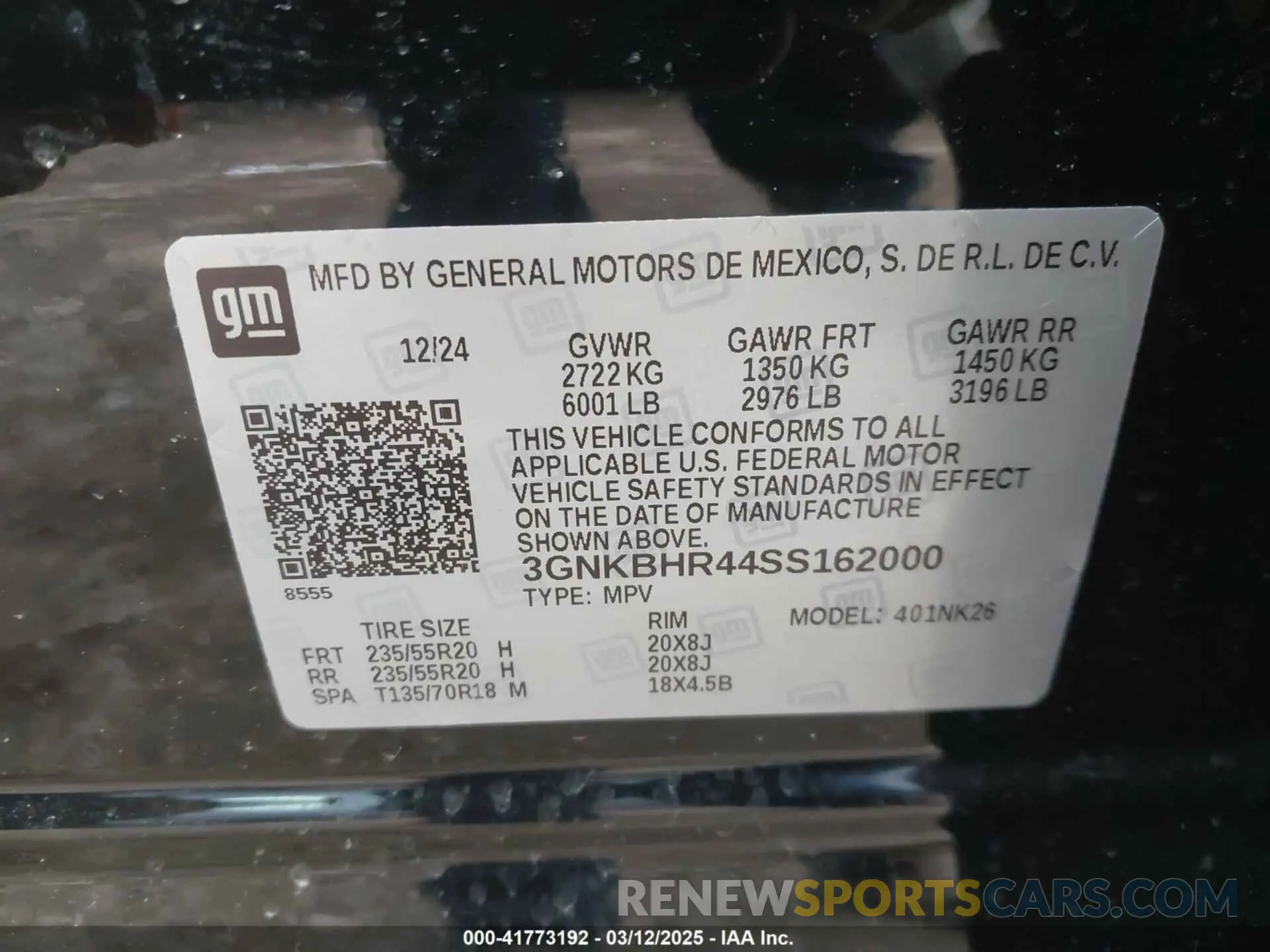 9 Photograph of a damaged car 3GNKBHR44SS162000 CHEVROLET BLAZER 2025
